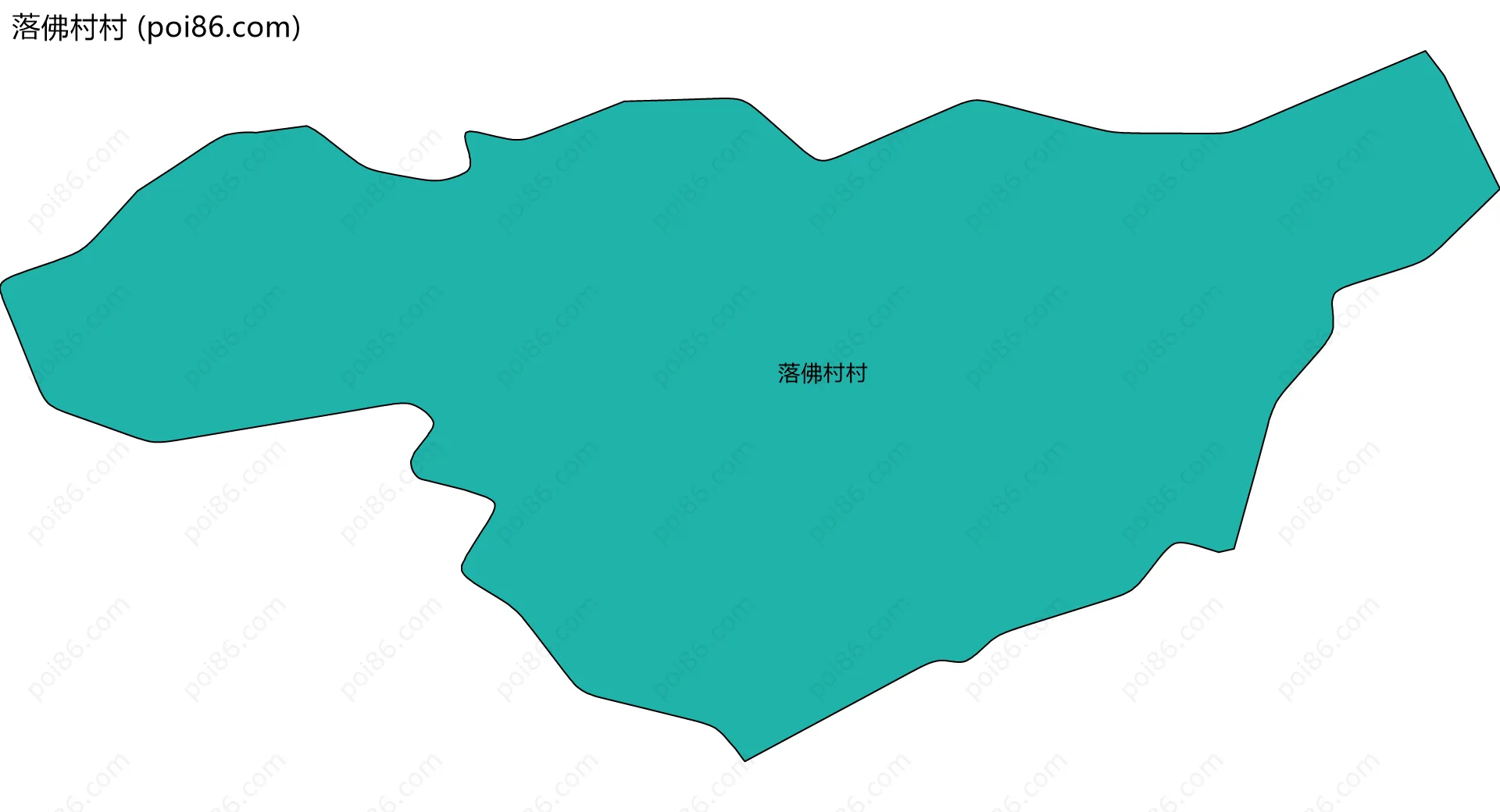 落佛村村边界地图