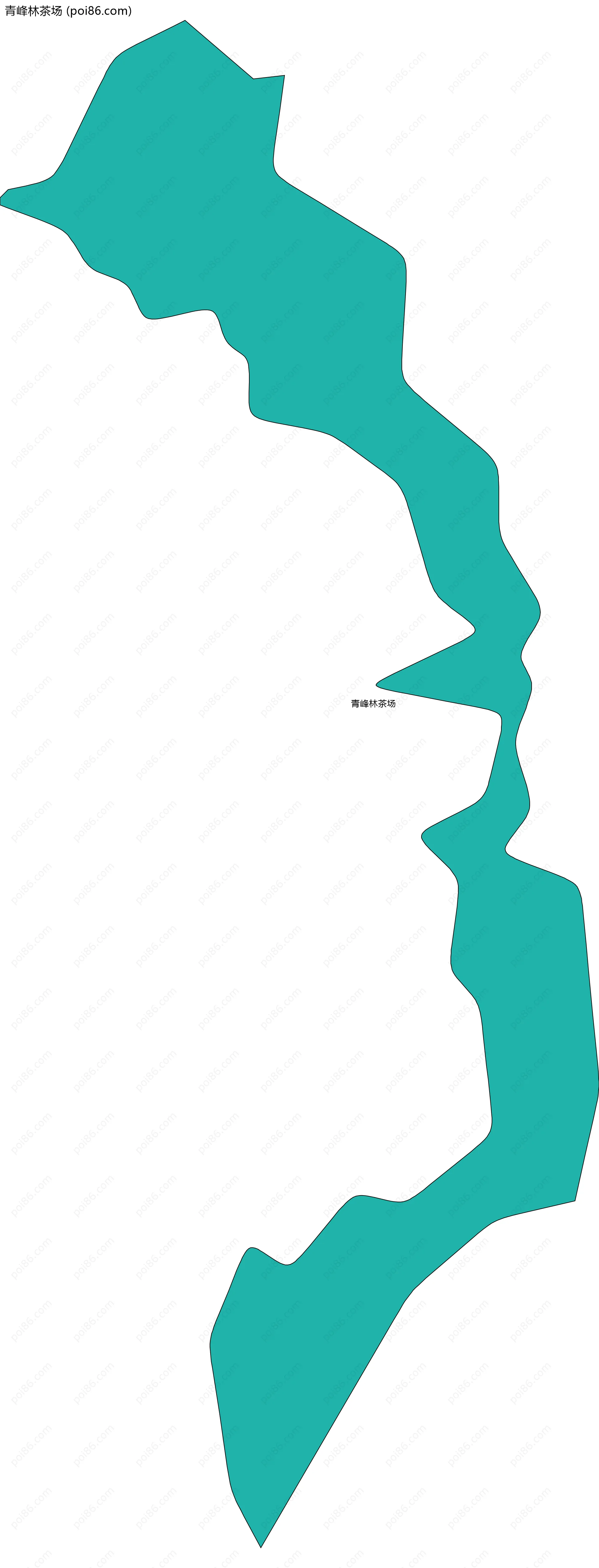 青峰林茶场边界地图