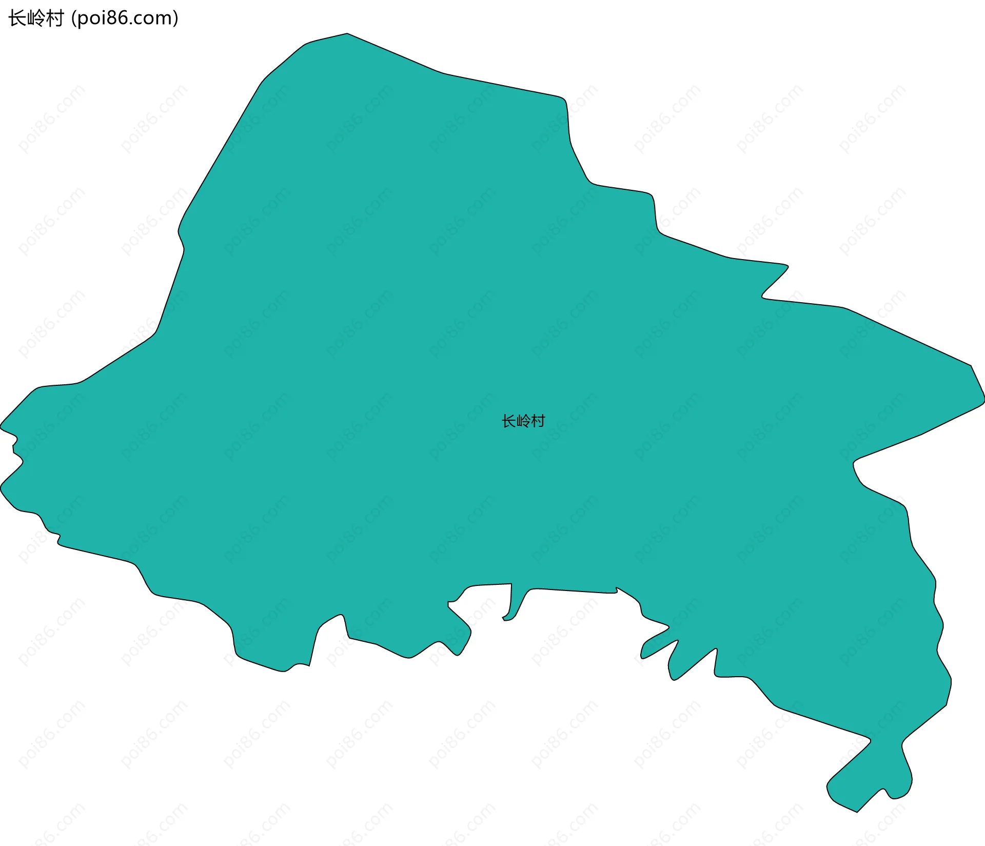 长岭村边界地图