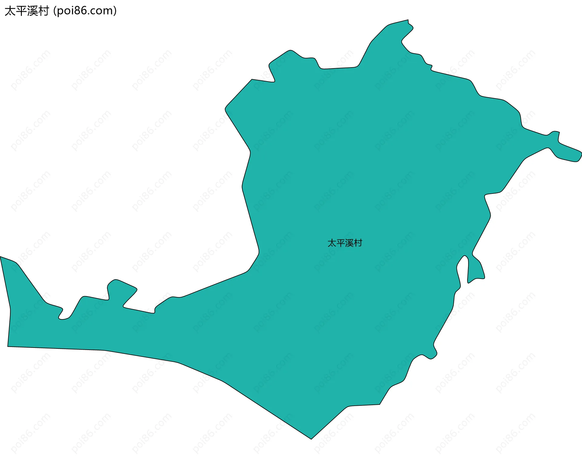 太平溪村边界地图