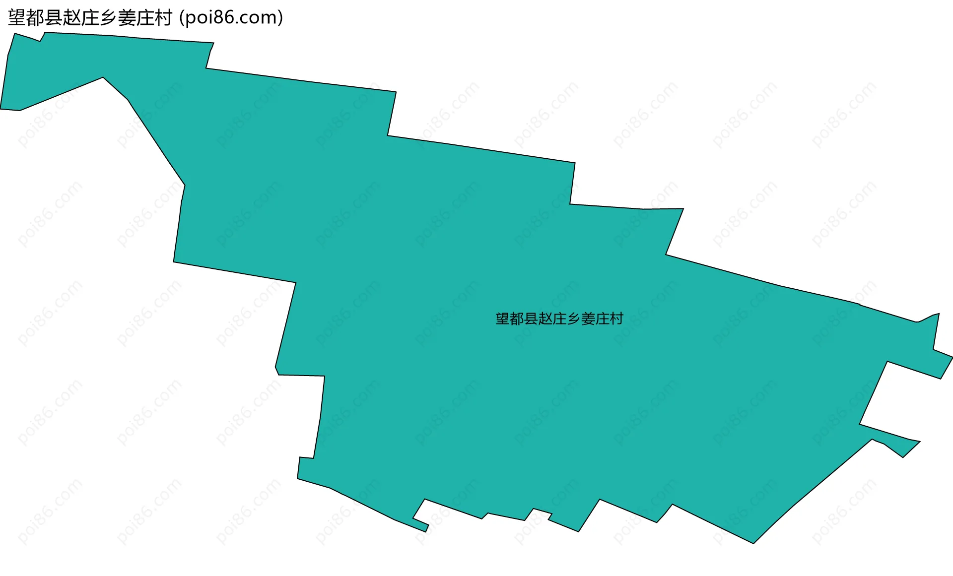 望都县赵庄乡姜庄村边界地图