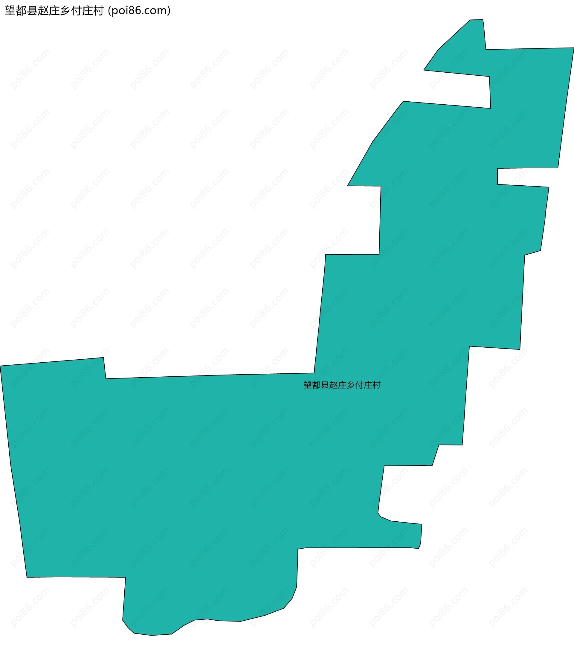 望都县赵庄乡付庄村边界地图