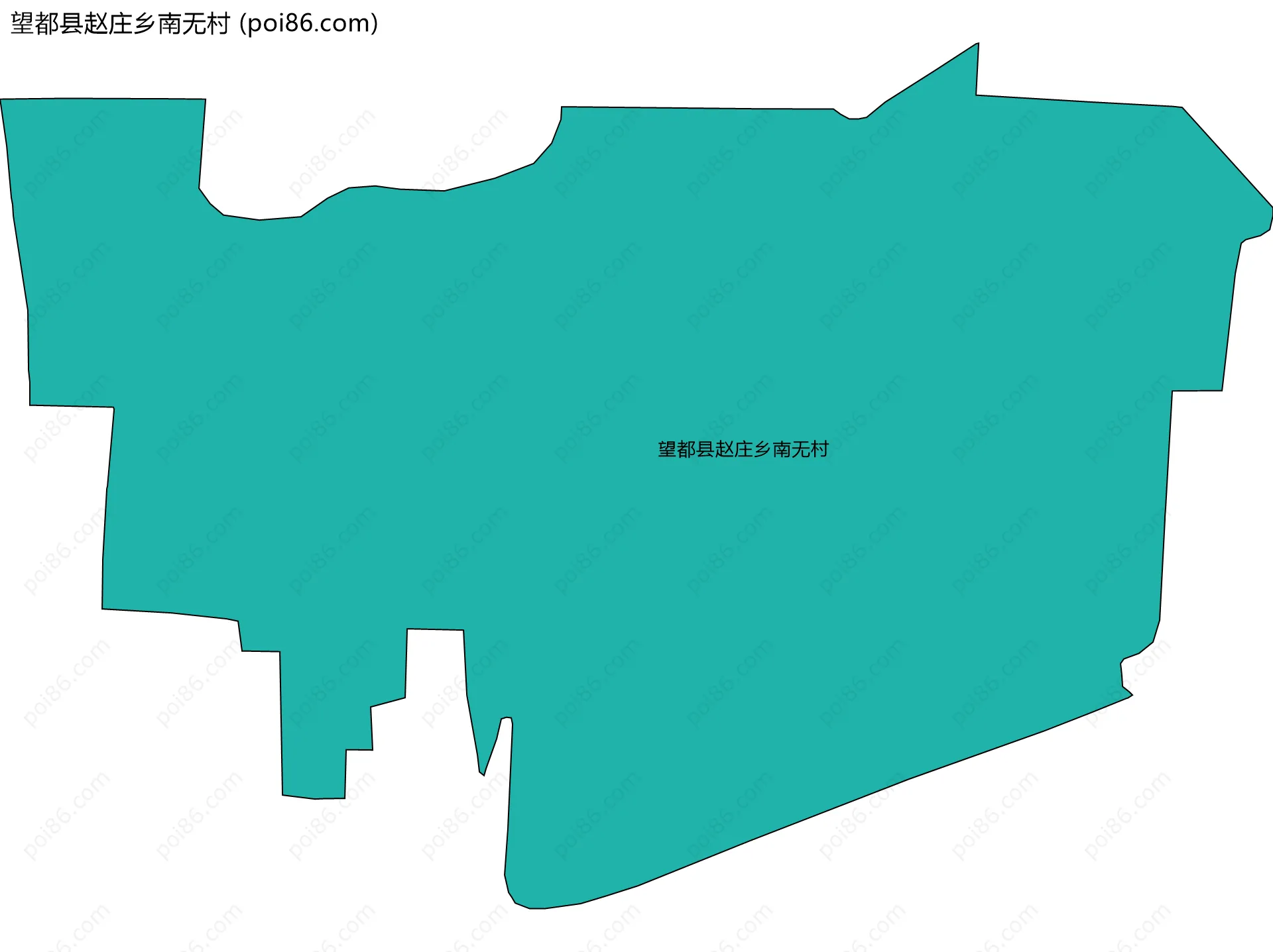 望都县赵庄乡南无村边界地图