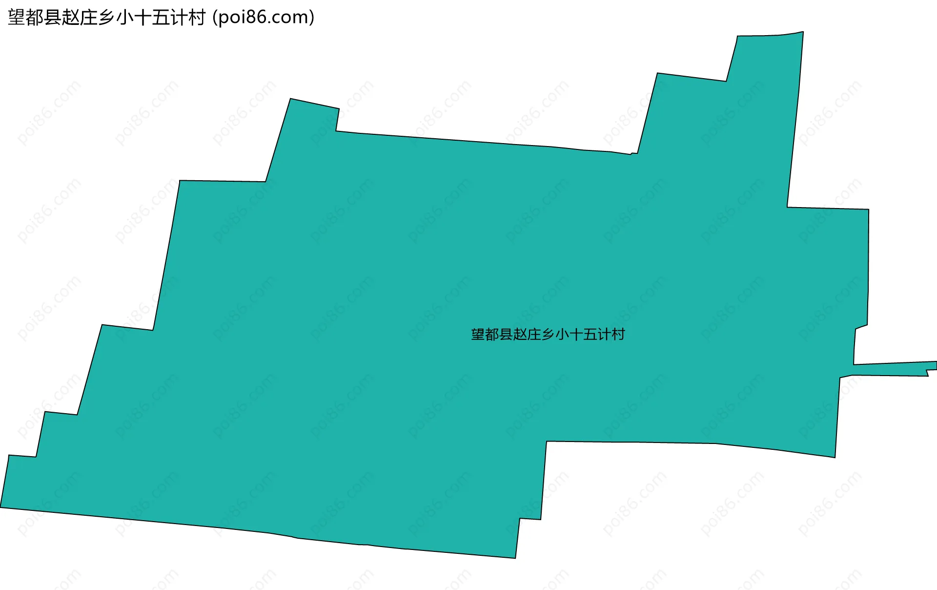 望都县赵庄乡小十五计村边界地图