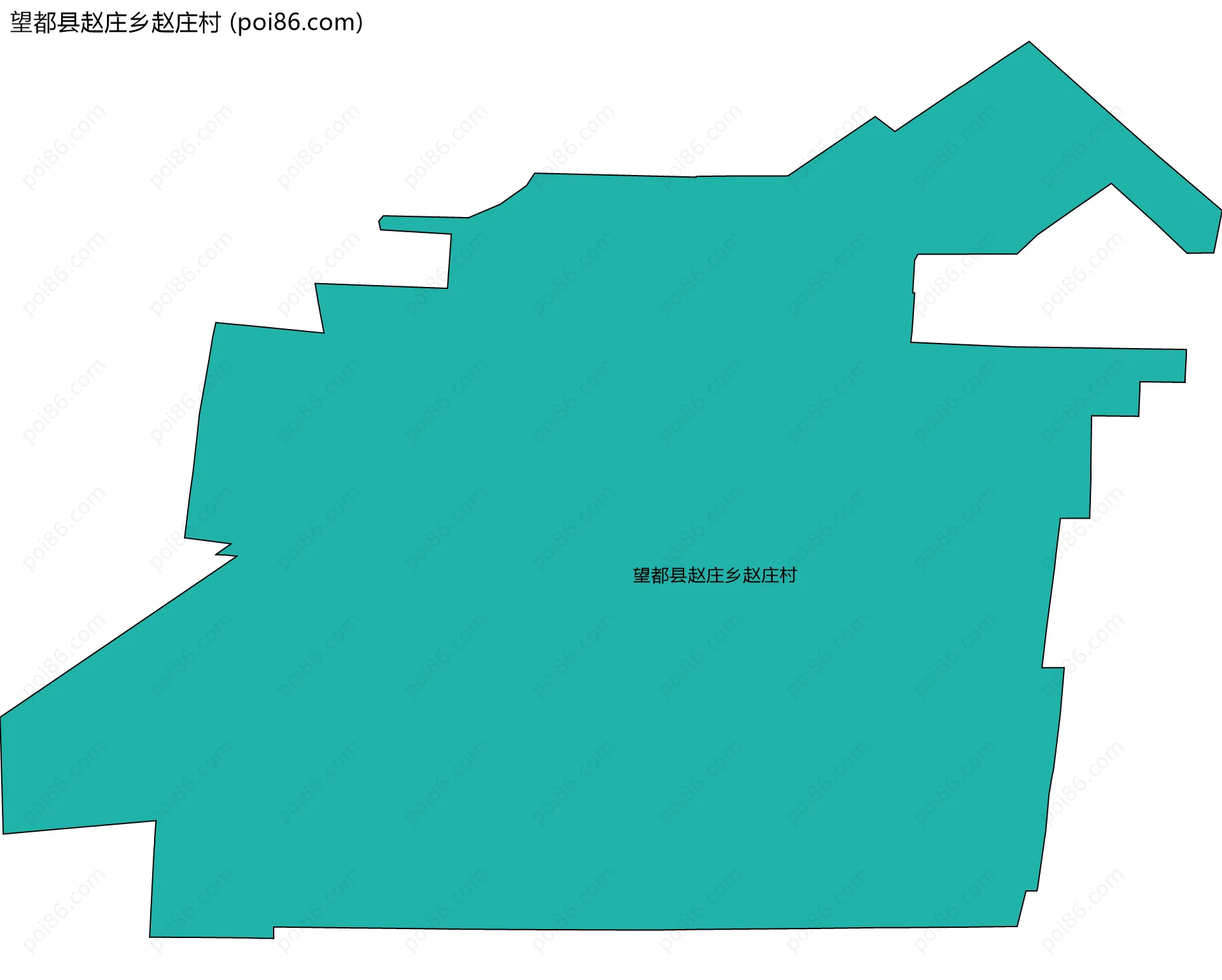 望都县赵庄乡赵庄村边界地图