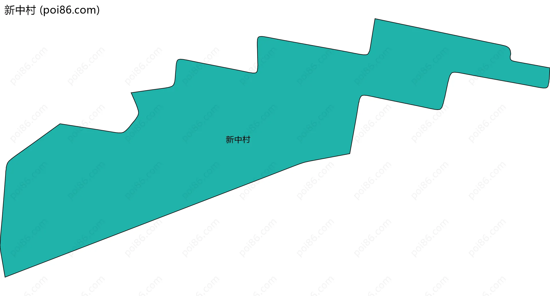 新中村边界地图