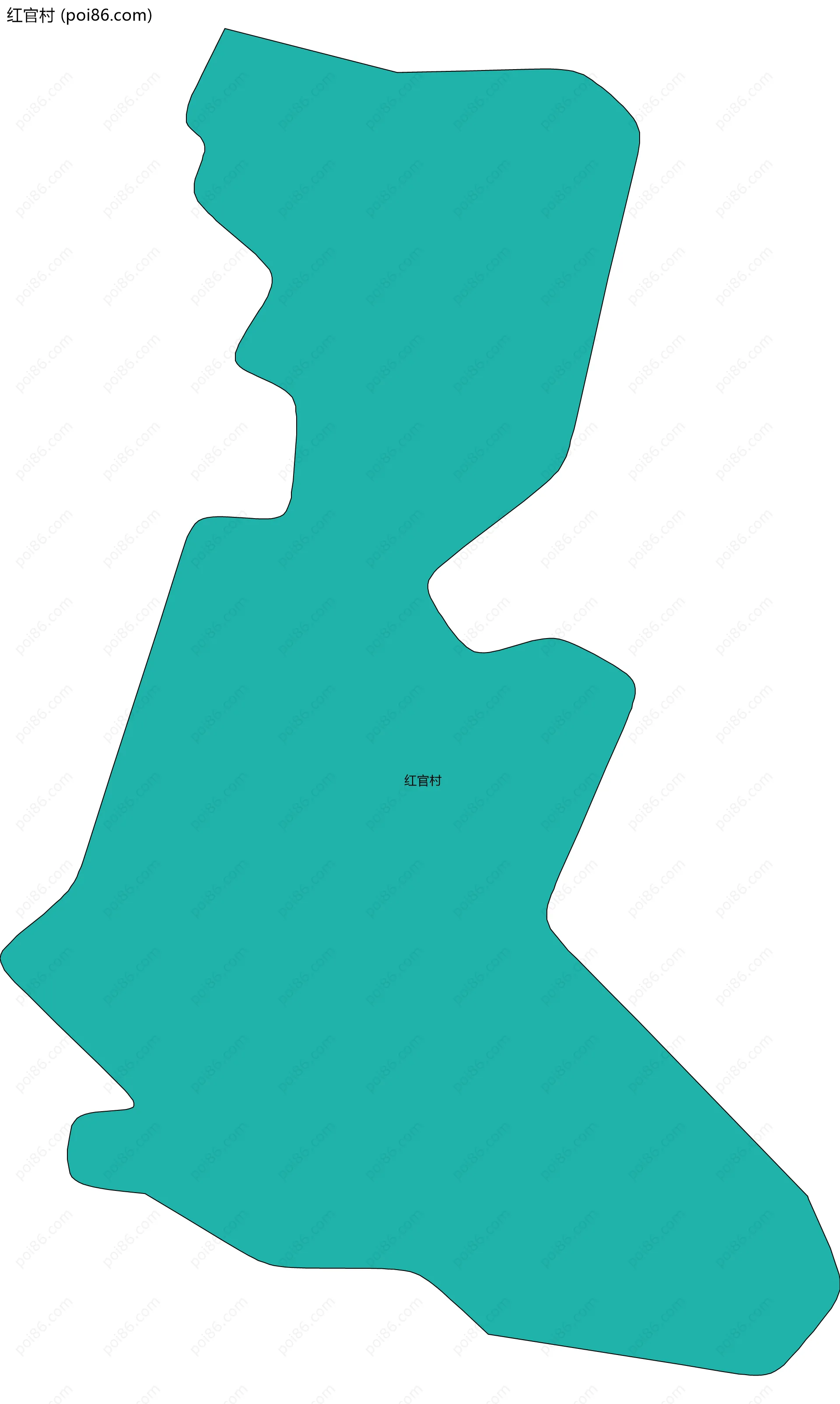 红官村边界地图