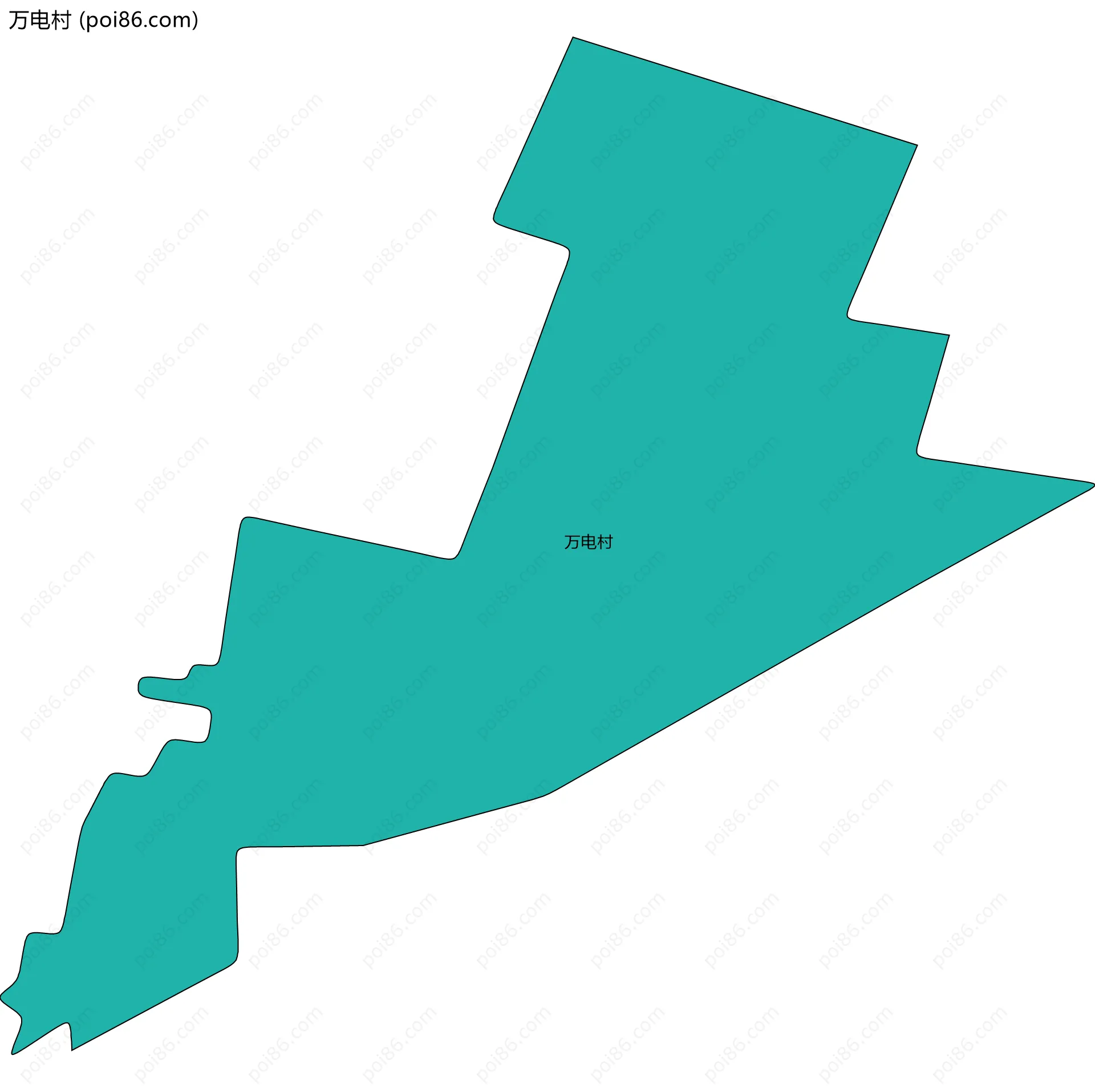 万电村边界地图