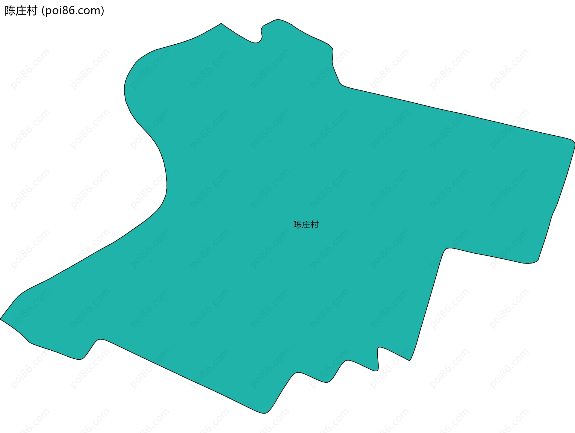 陈庄村边界地图