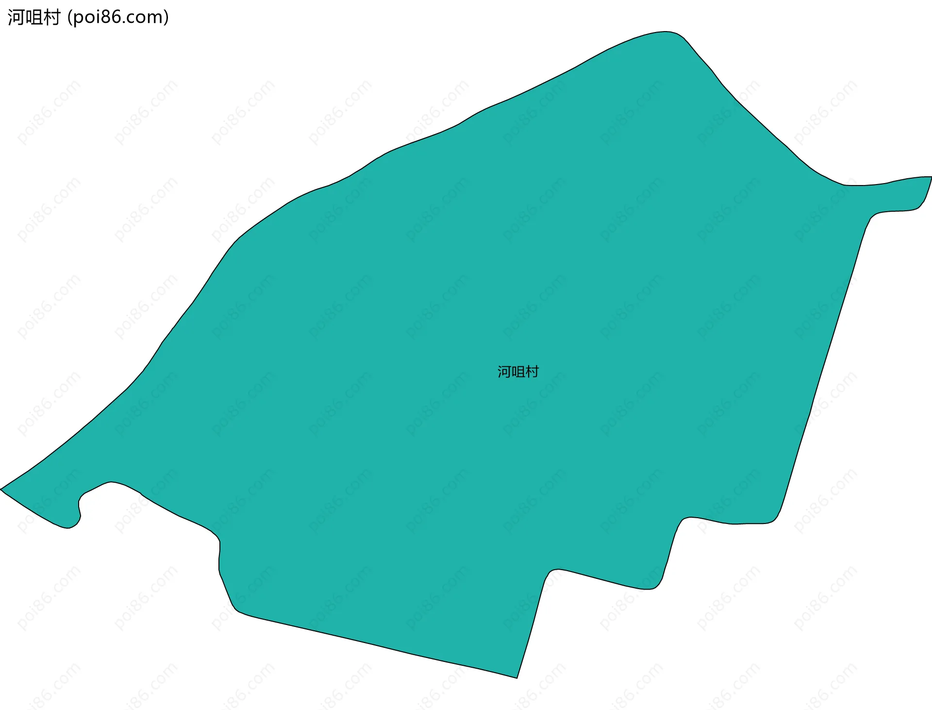 河咀村边界地图