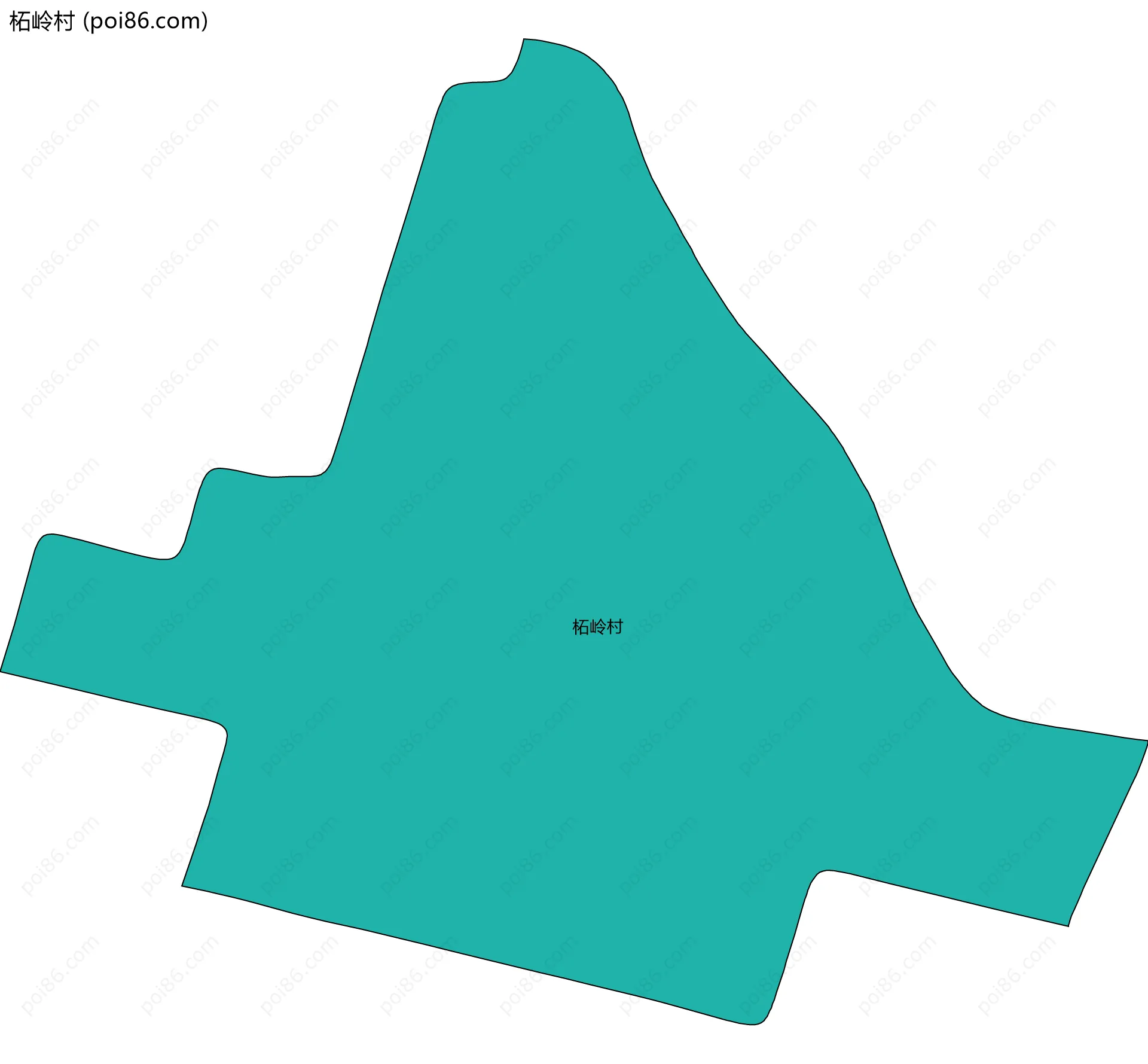 柘岭村边界地图