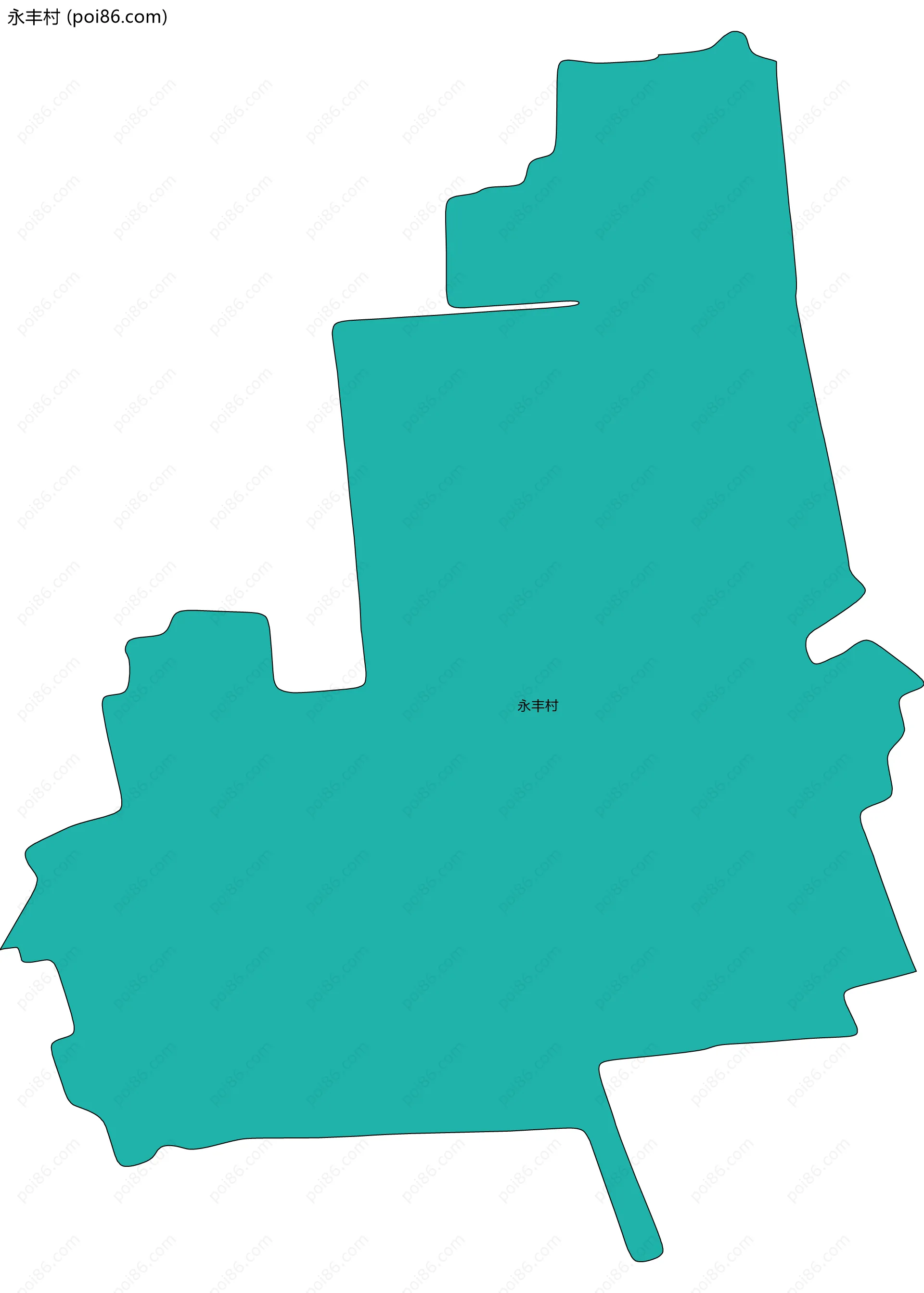 永丰村边界地图