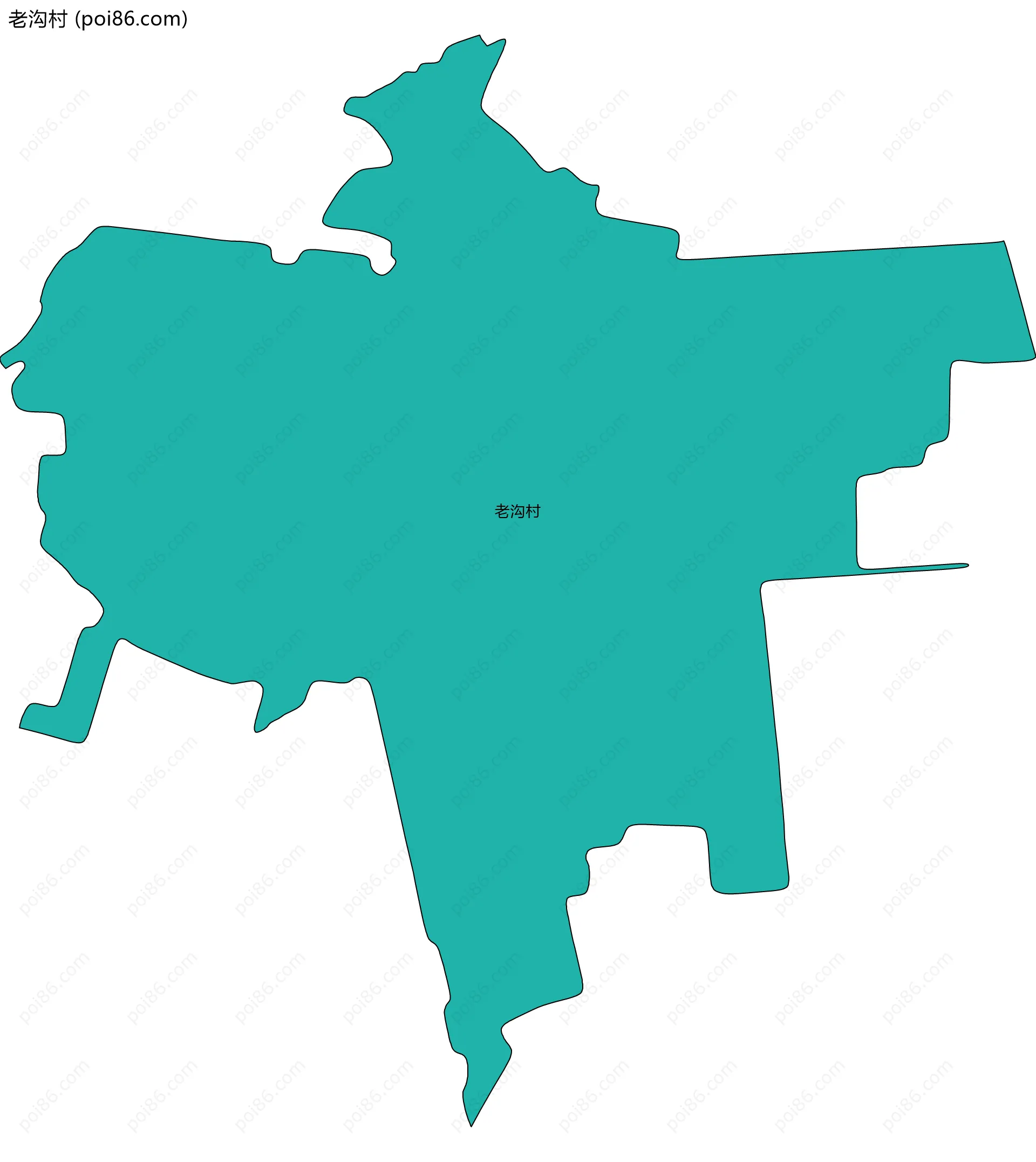 老沟村边界地图