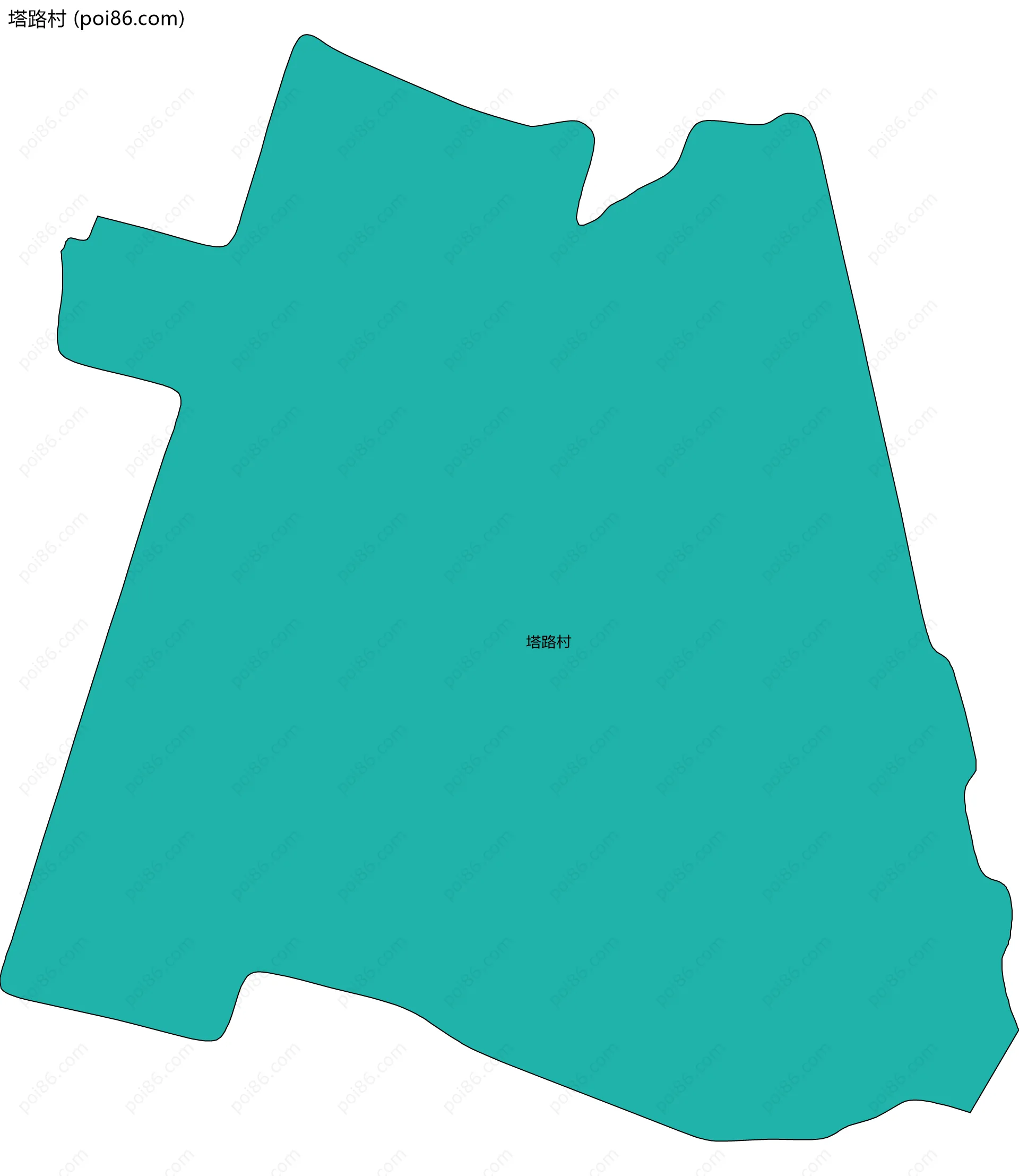 塔路村边界地图