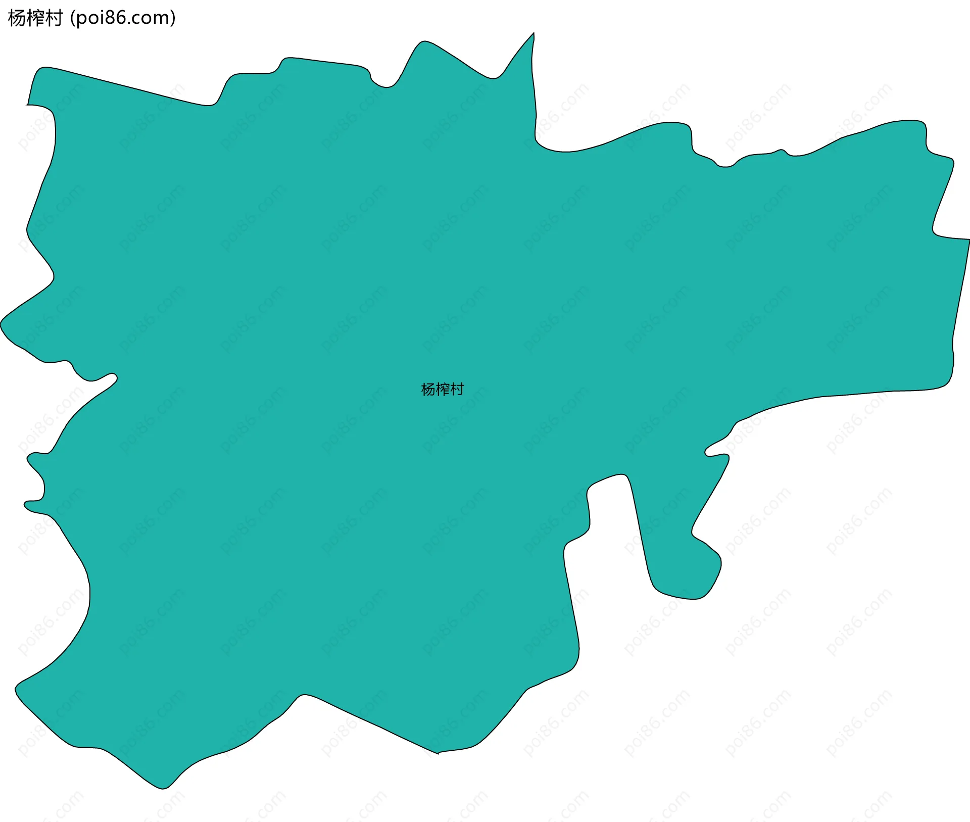杨榨村边界地图