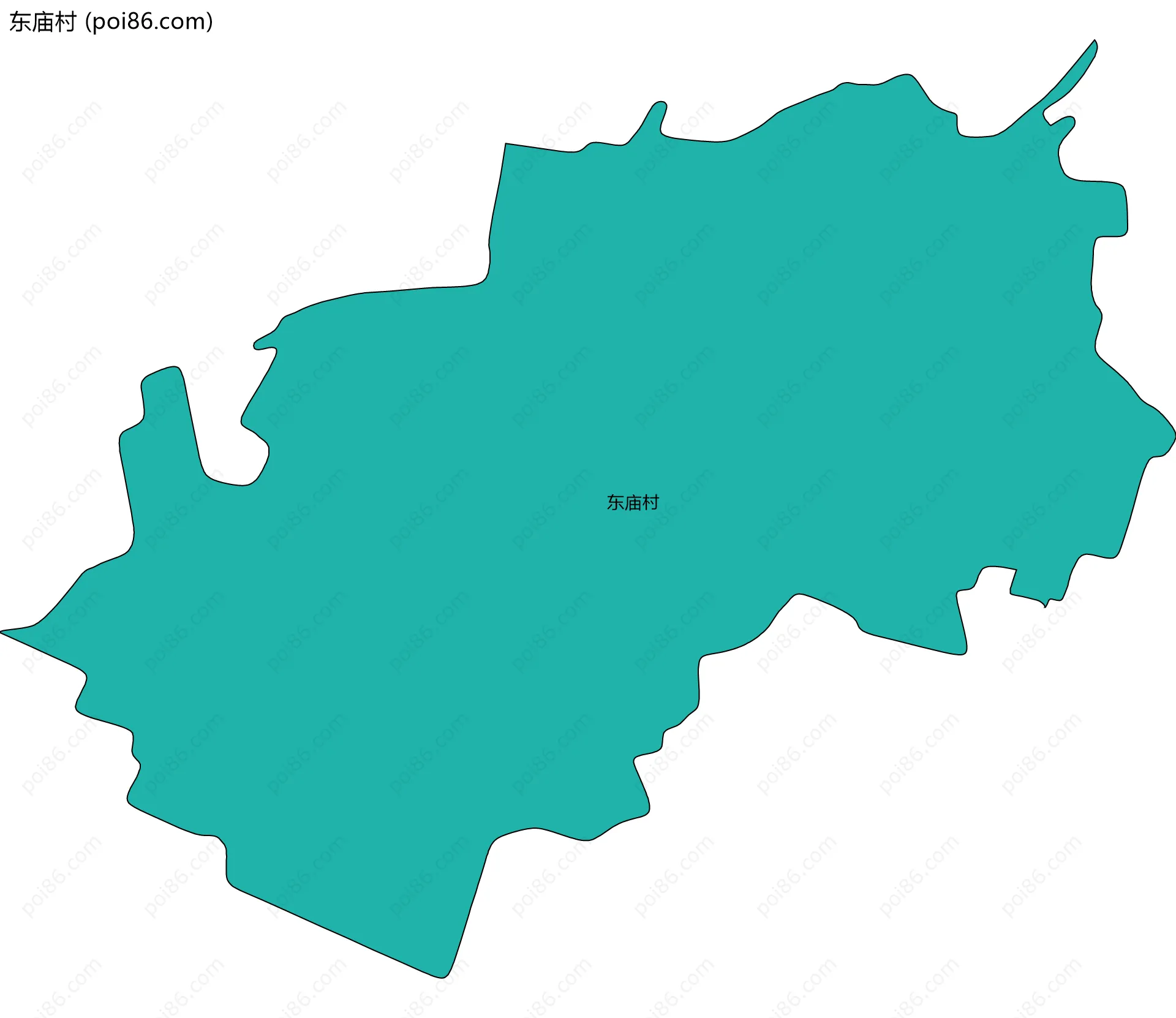 东庙村边界地图