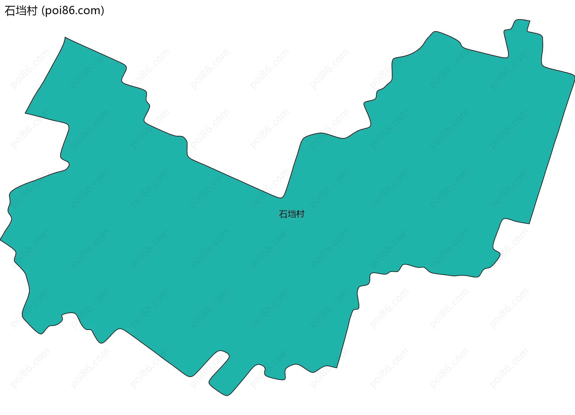 石垱村边界地图