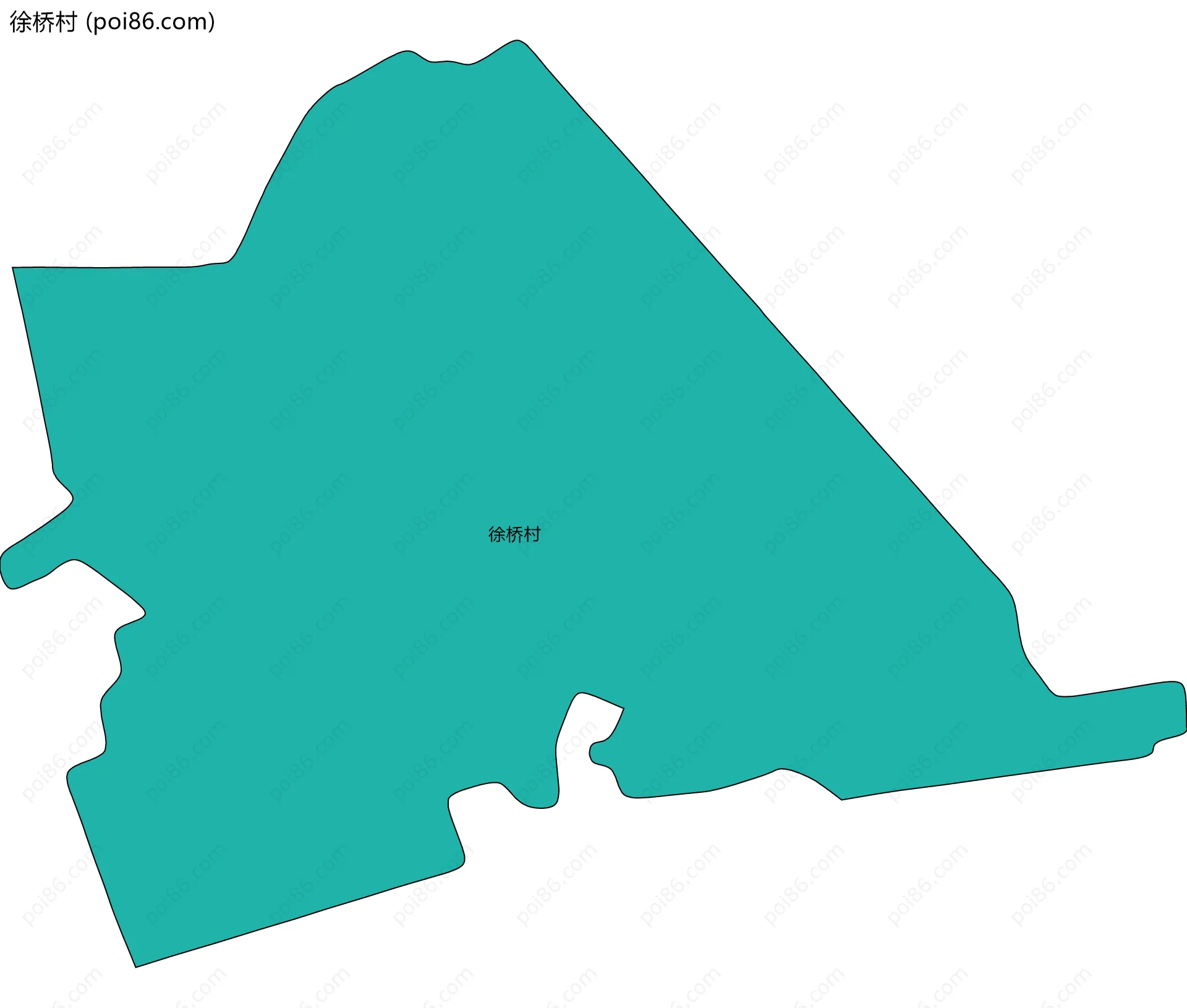 徐桥村边界地图