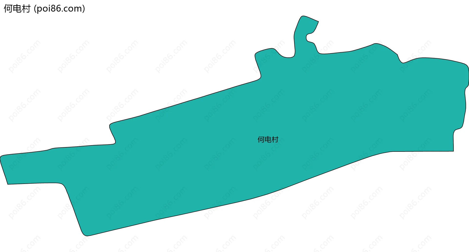 何电村边界地图