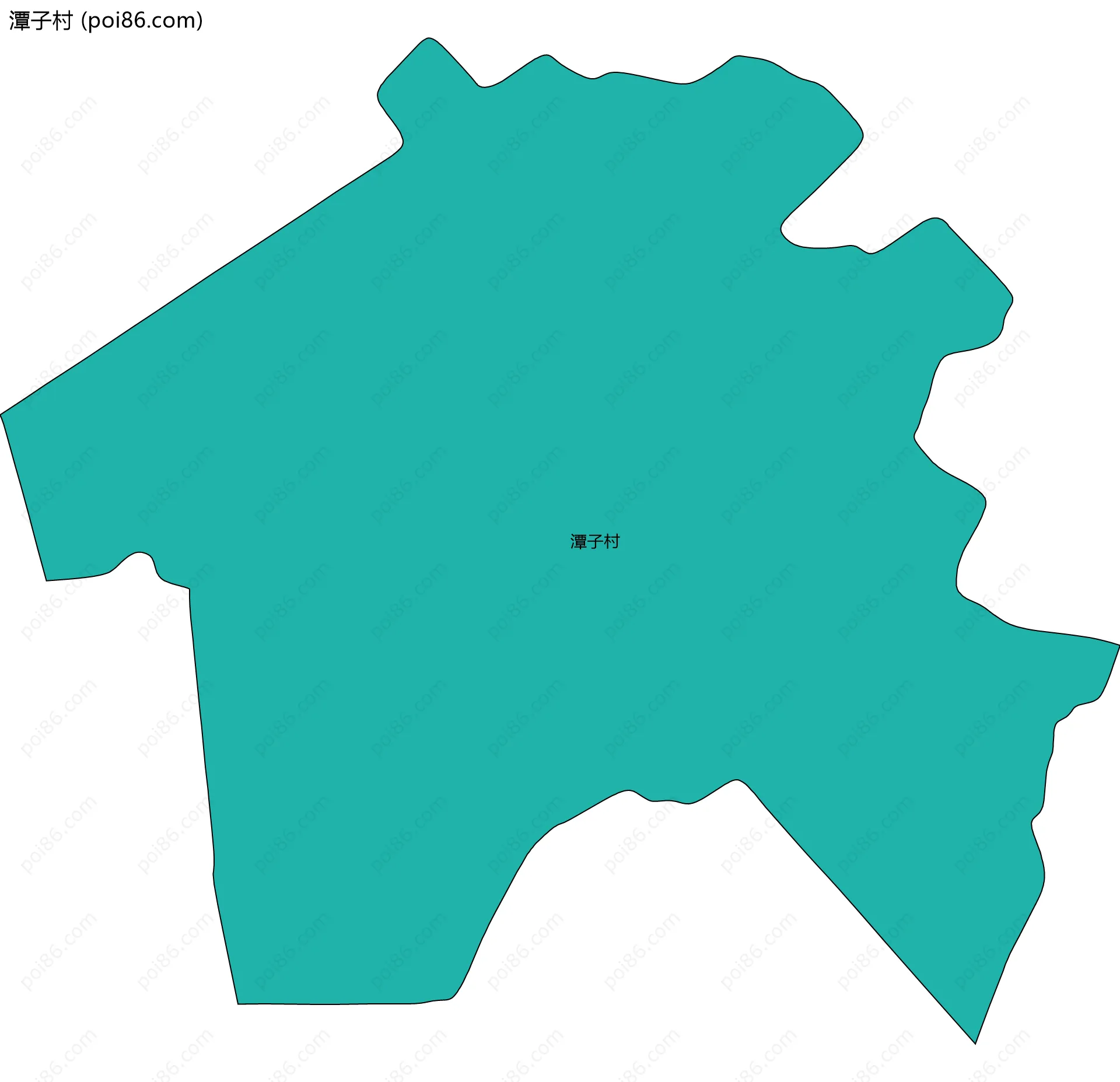 潭子村边界地图