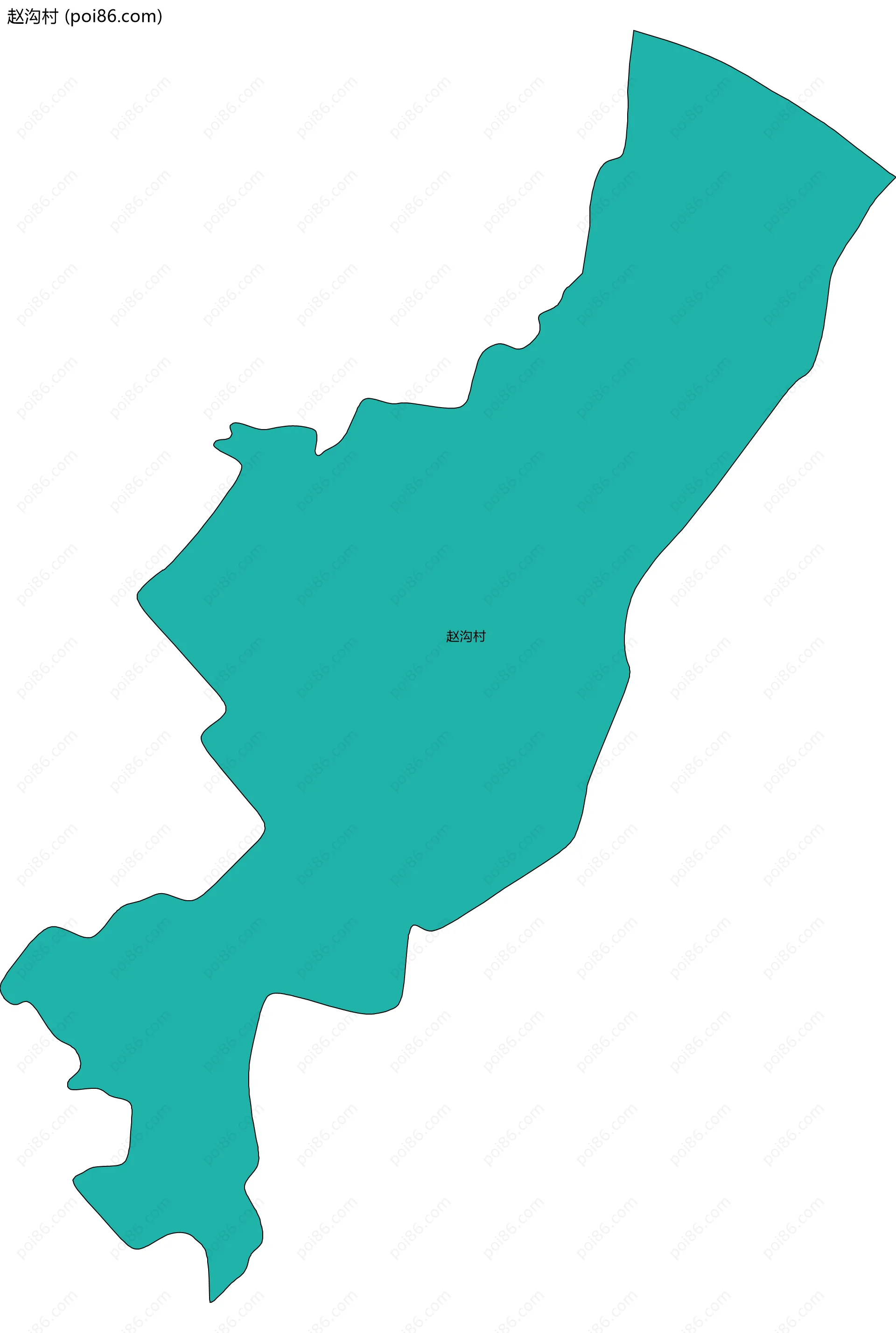 赵沟村边界地图