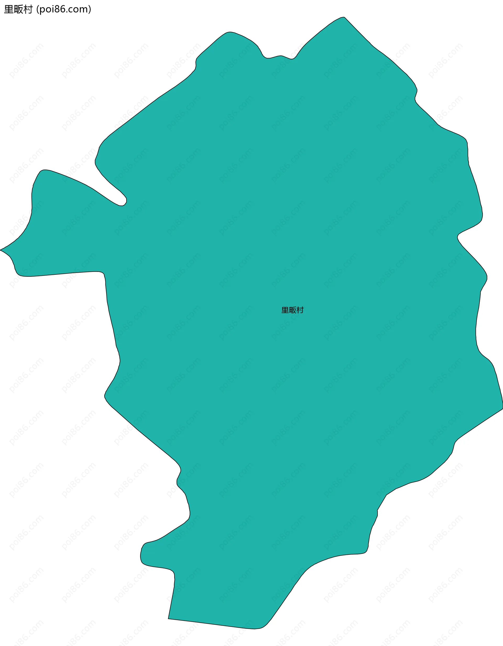 里畈村边界地图