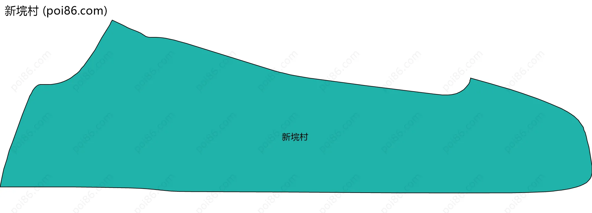 新垸村边界地图