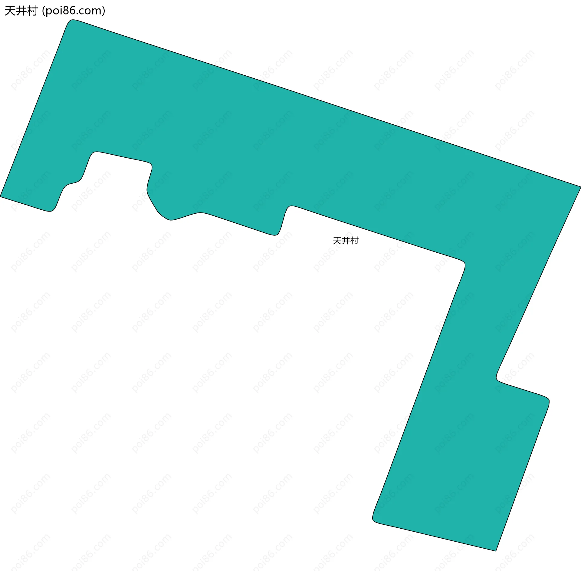 天井村边界地图