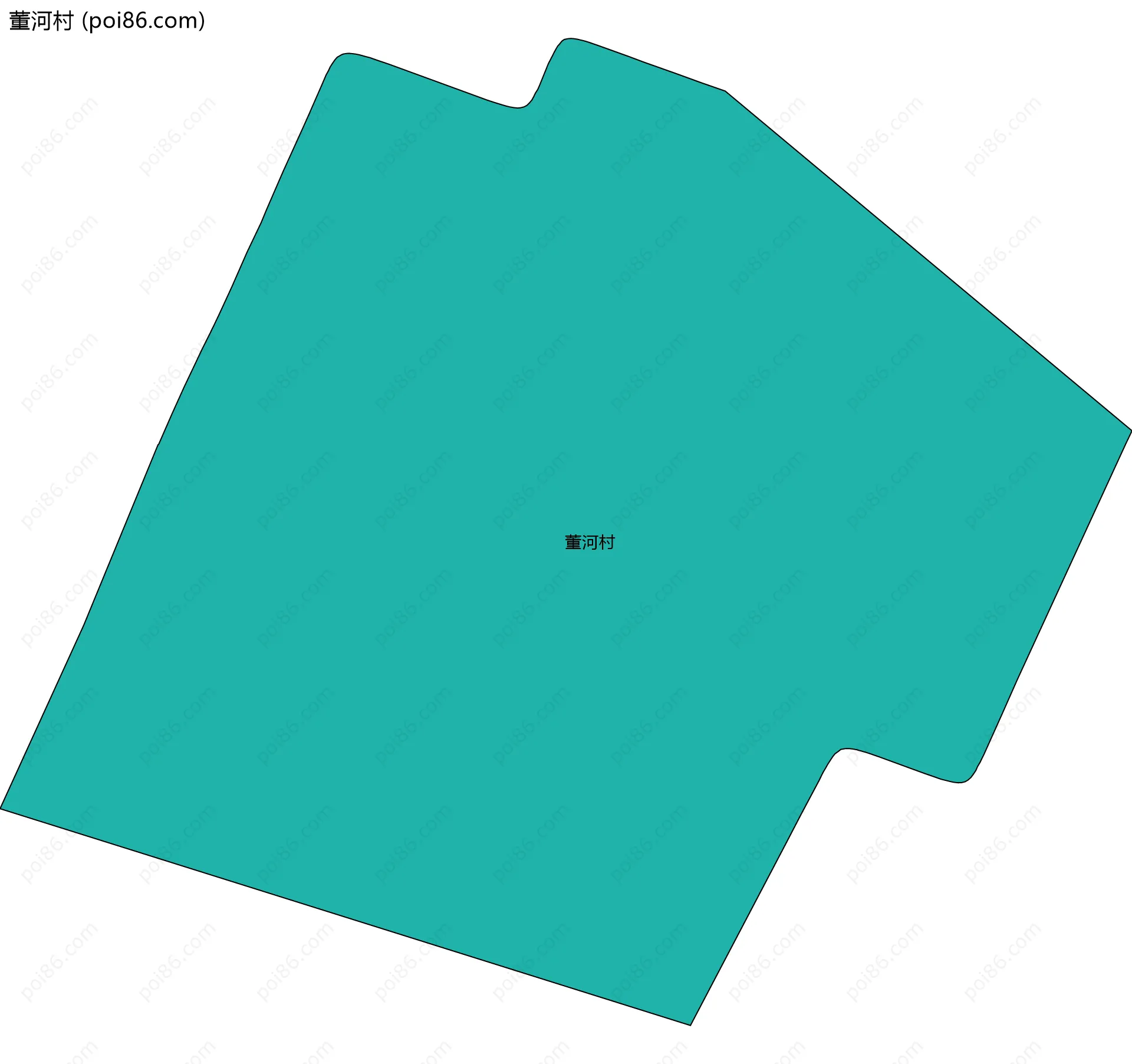 董河村边界地图