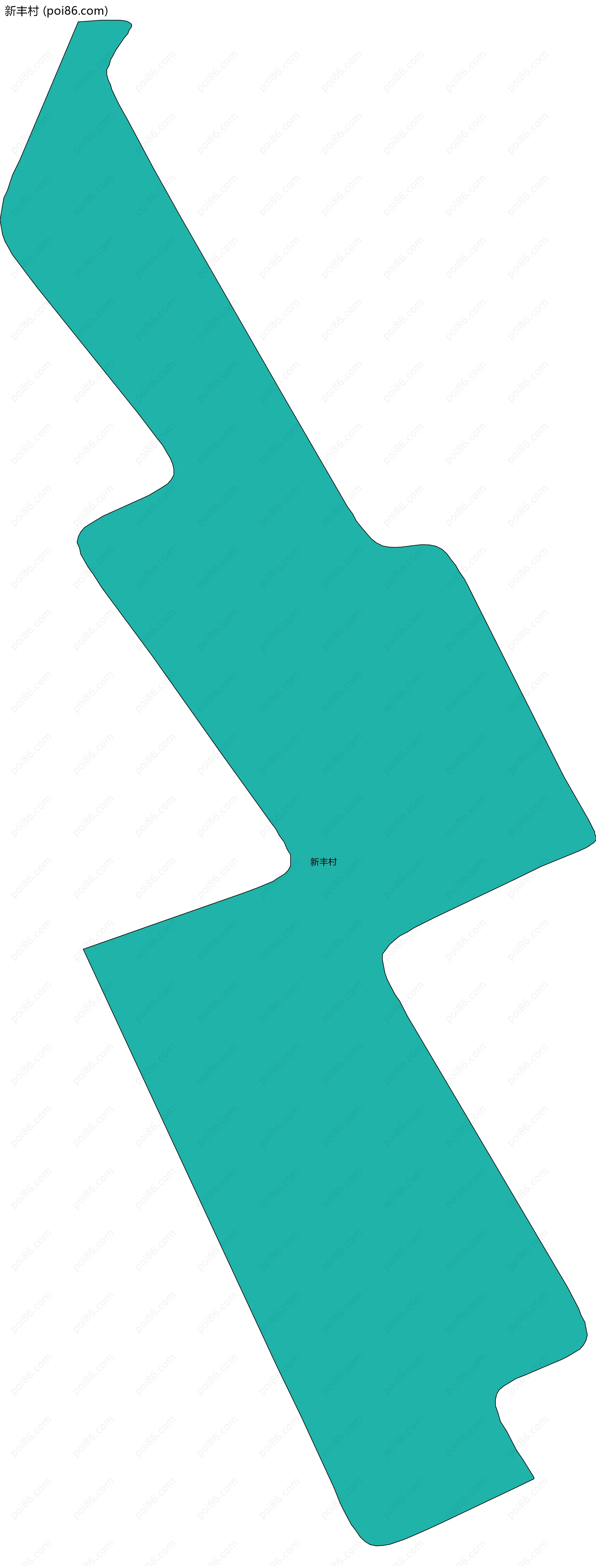 新丰村边界地图