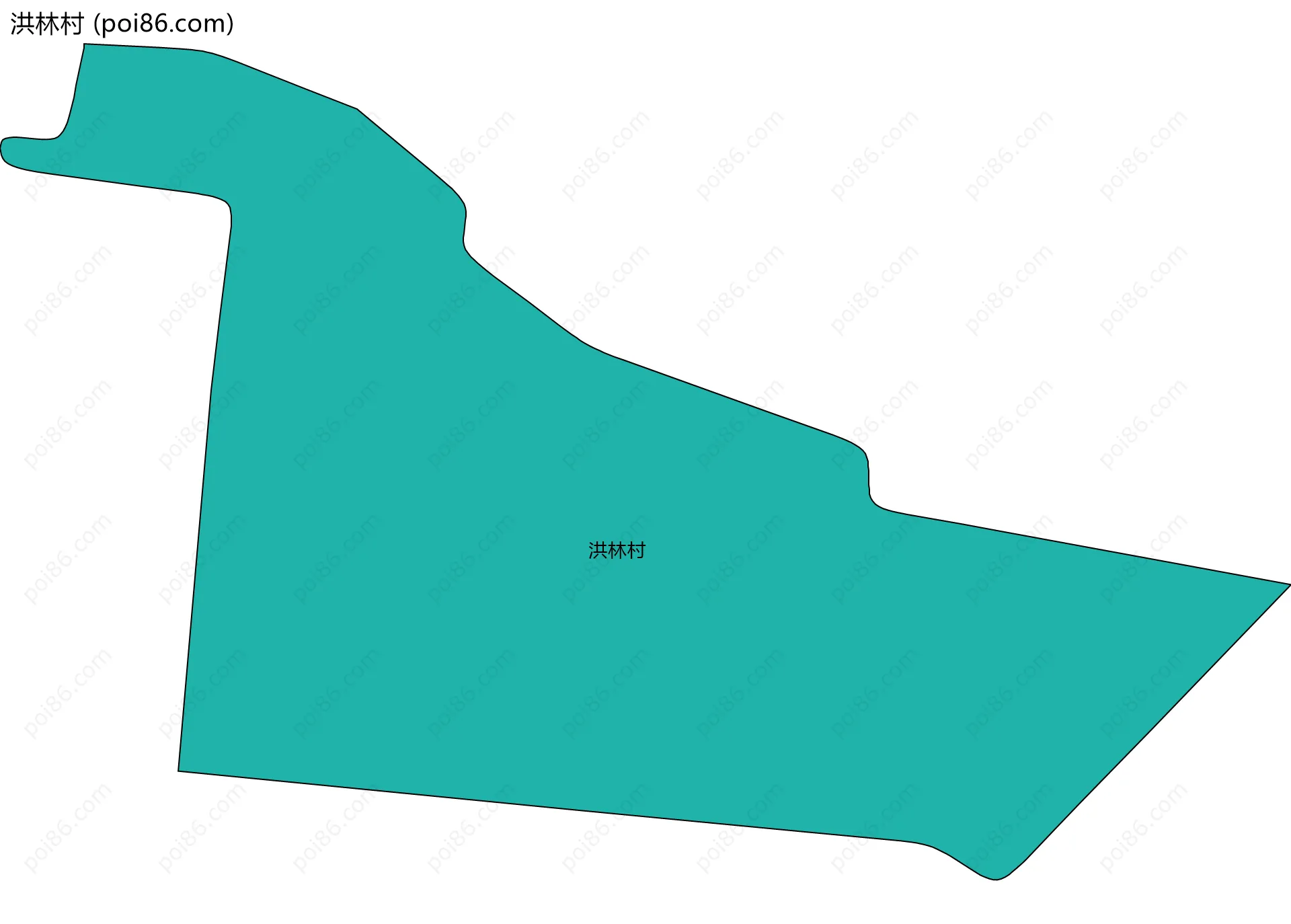洪林村边界地图