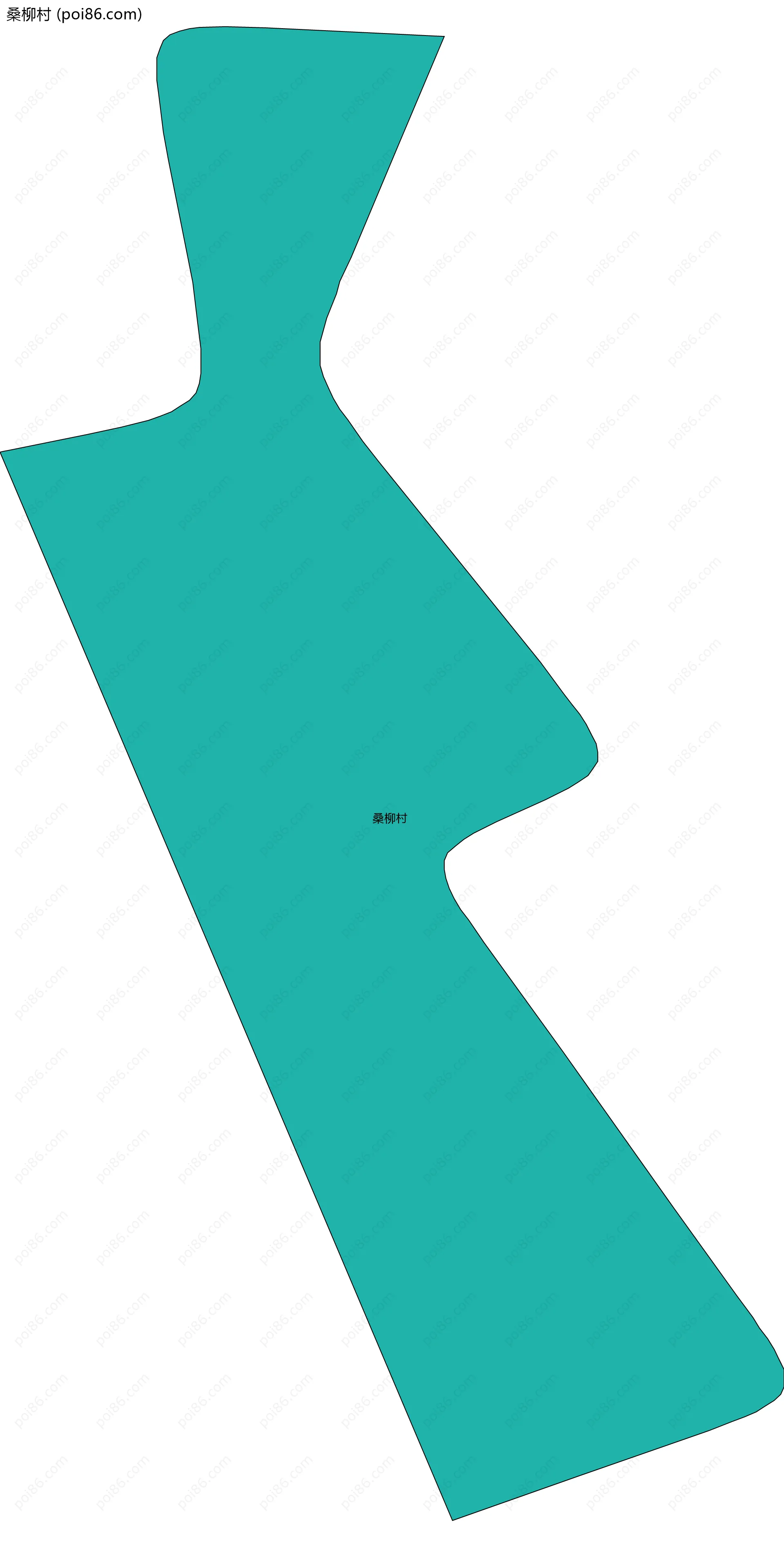 桑柳村边界地图