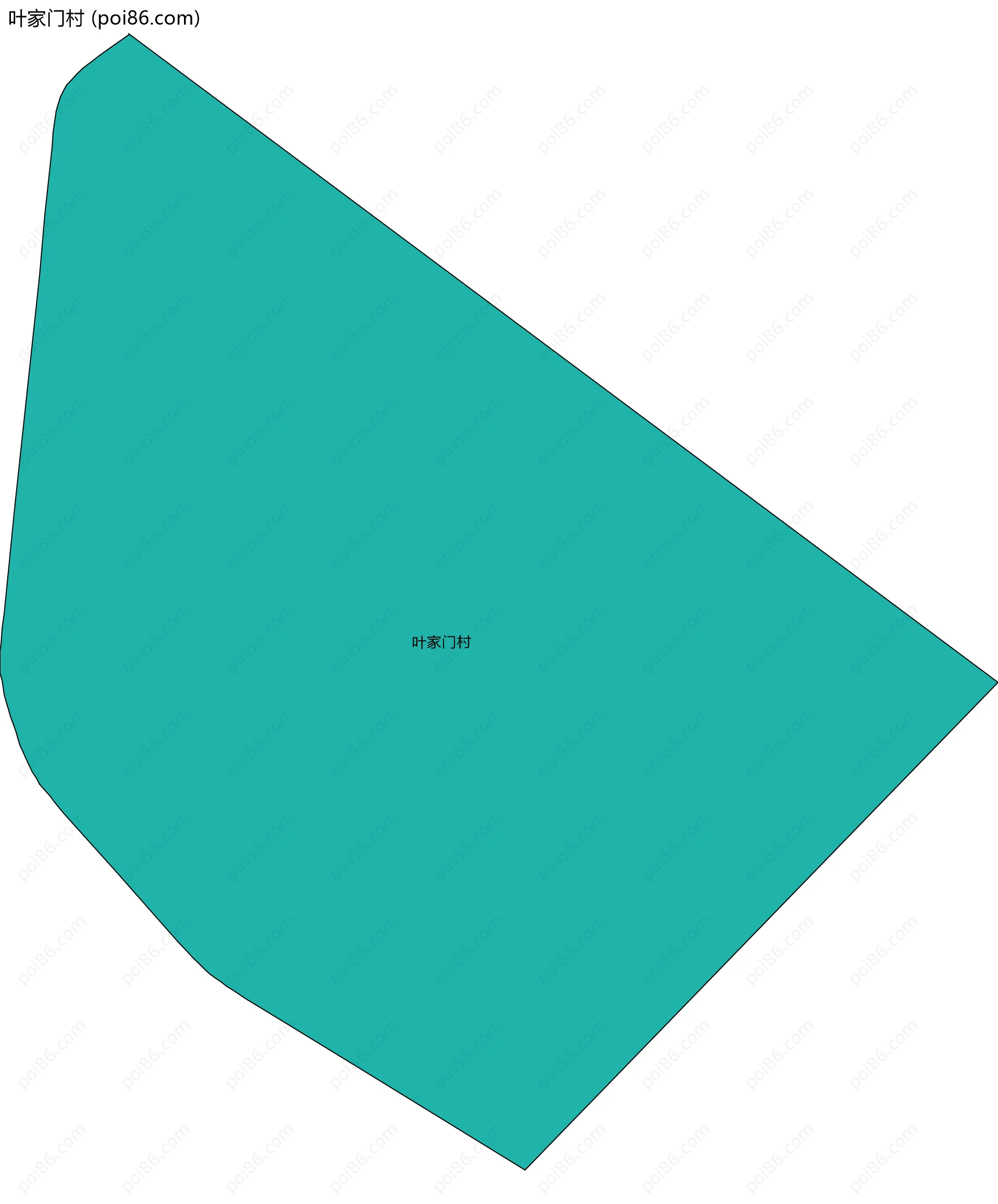 叶家门村边界地图