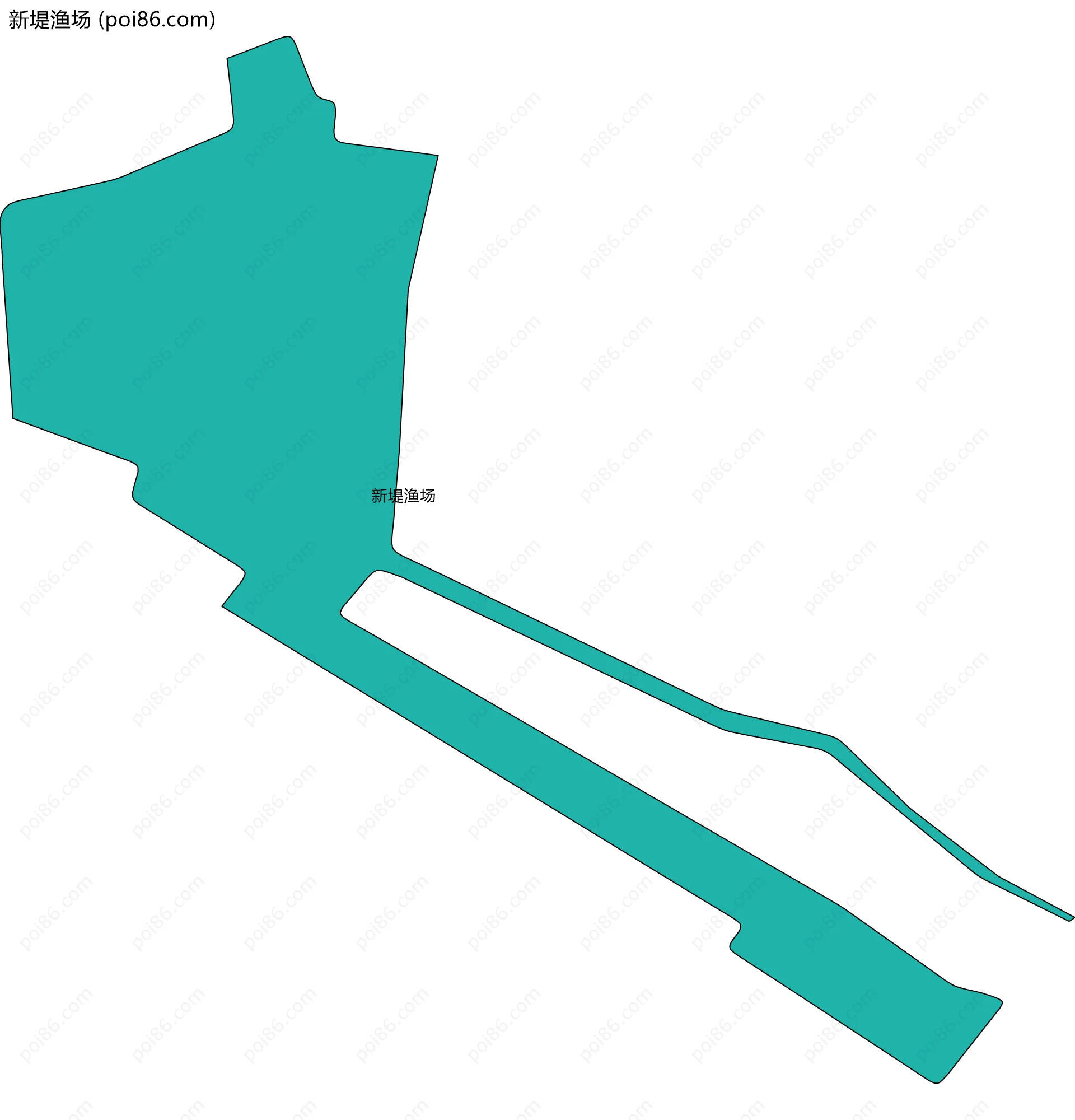 新堤渔场边界地图