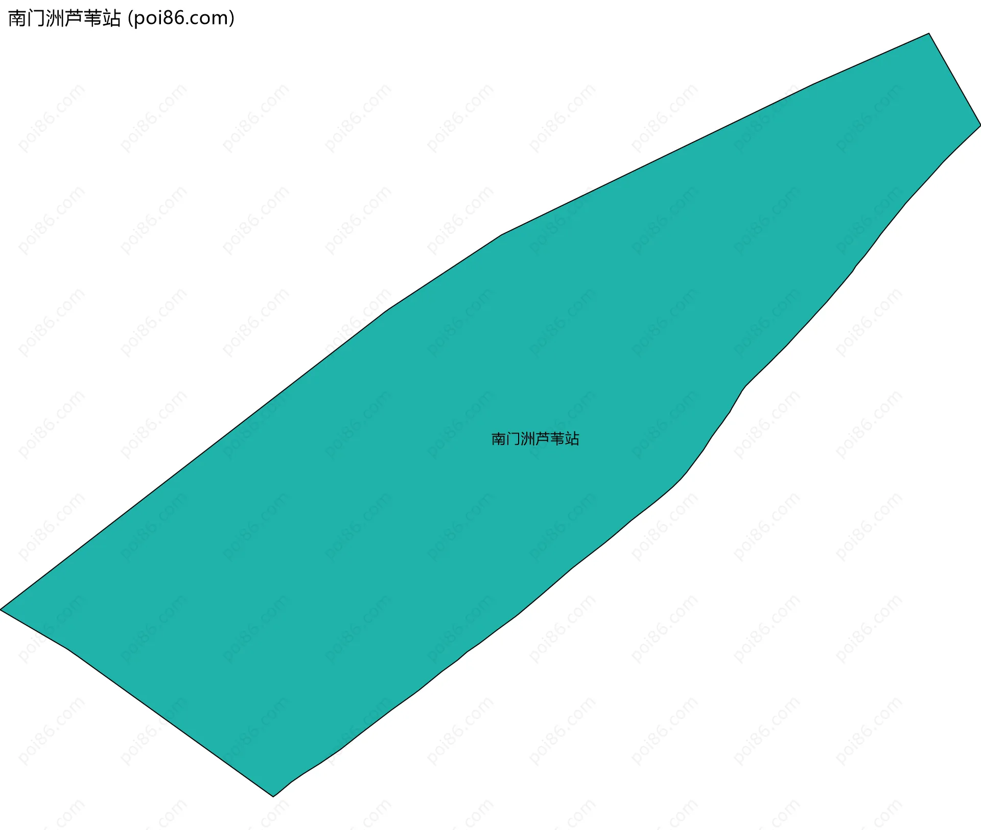 南门洲芦苇站边界地图