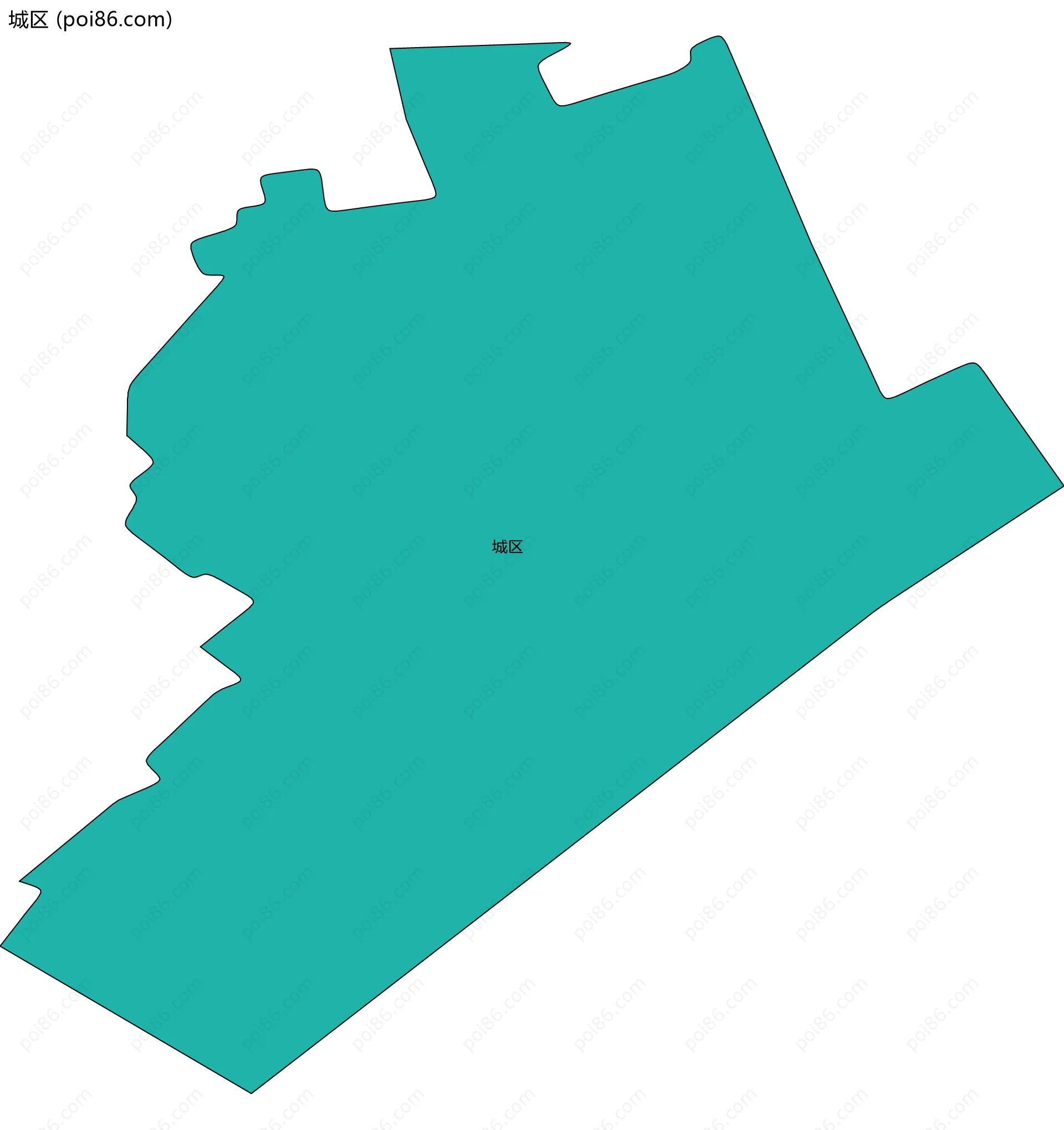 城区边界地图