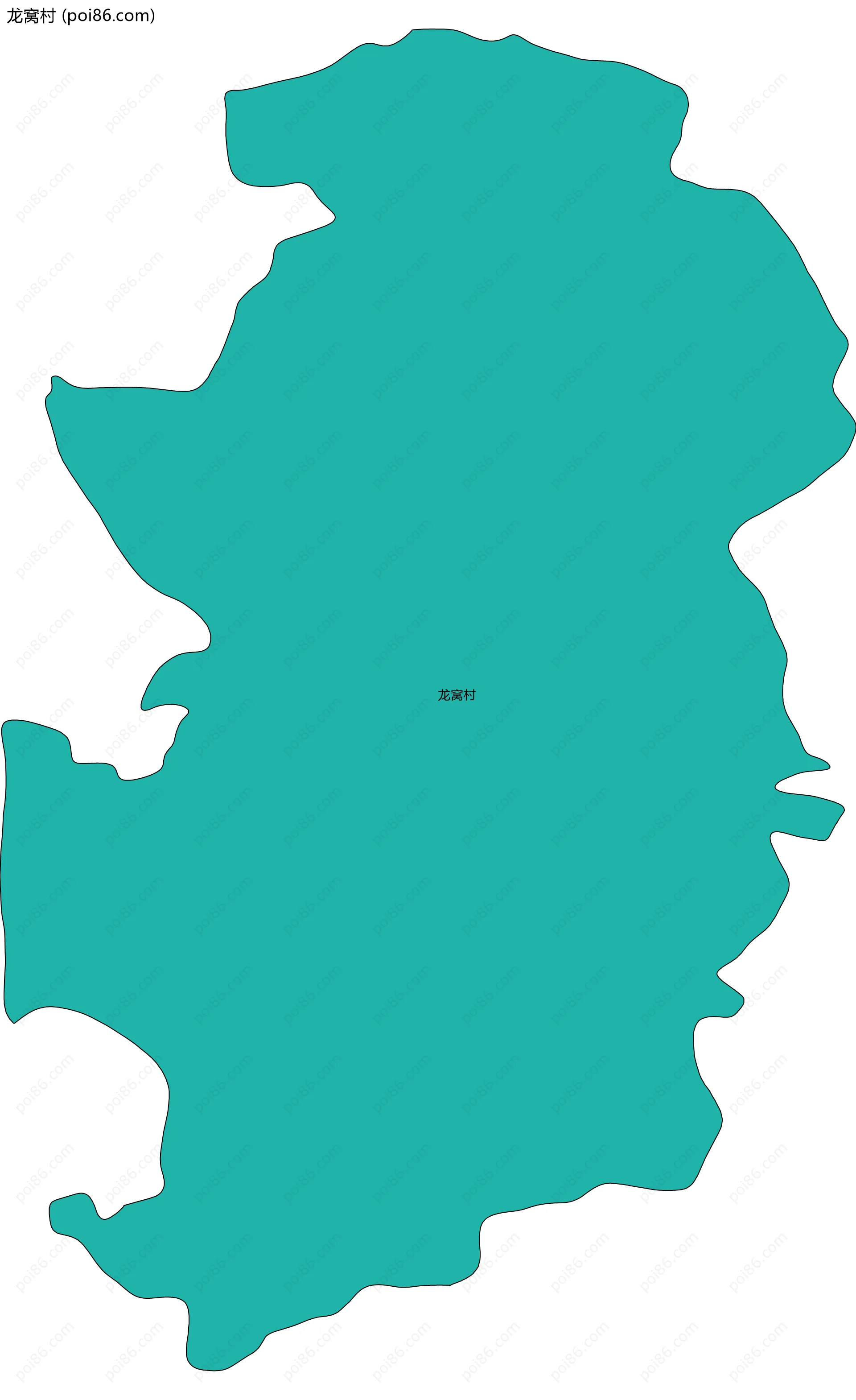 龙窝村边界地图