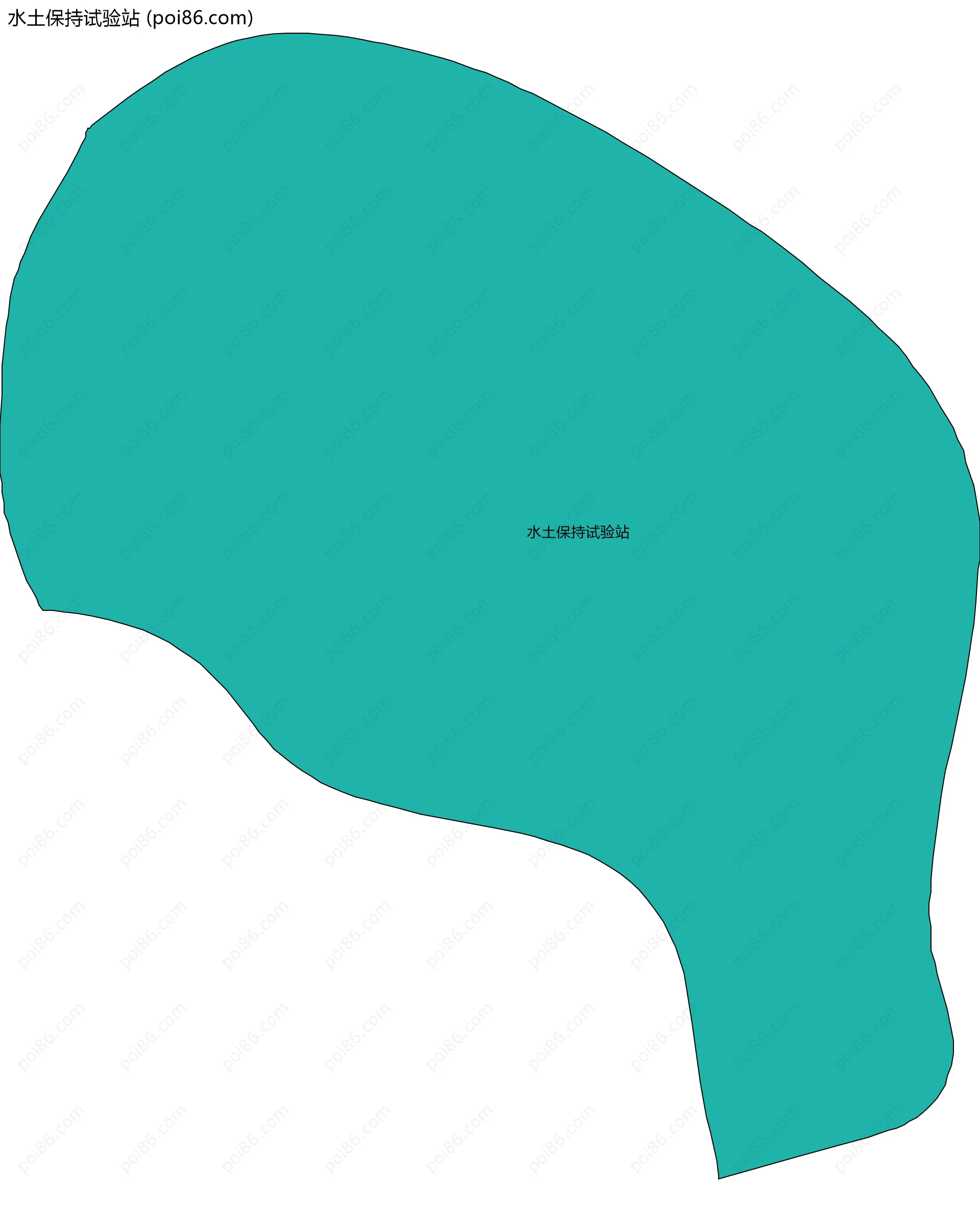 水土保持试验站边界地图