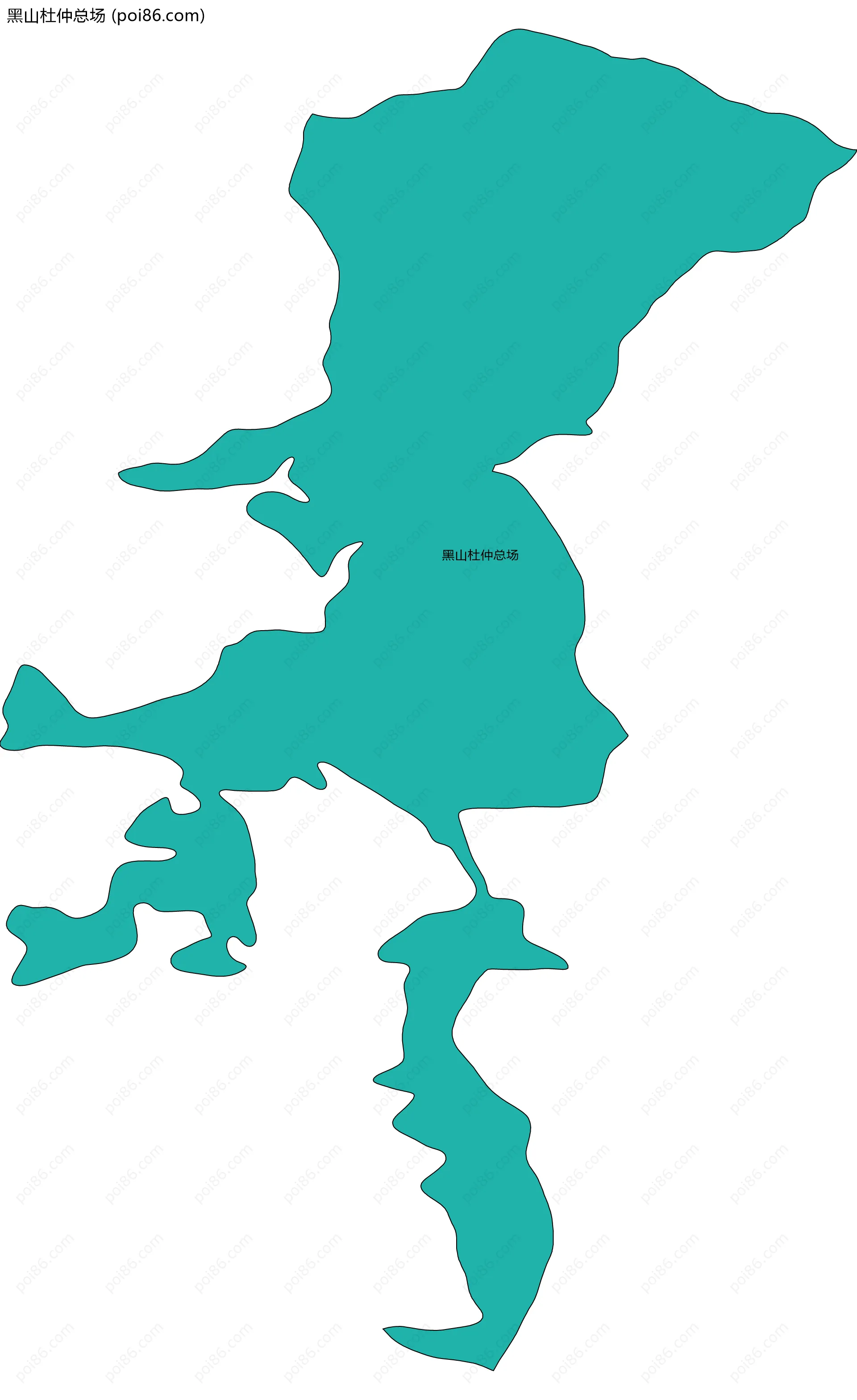 黑山杜仲总场边界地图