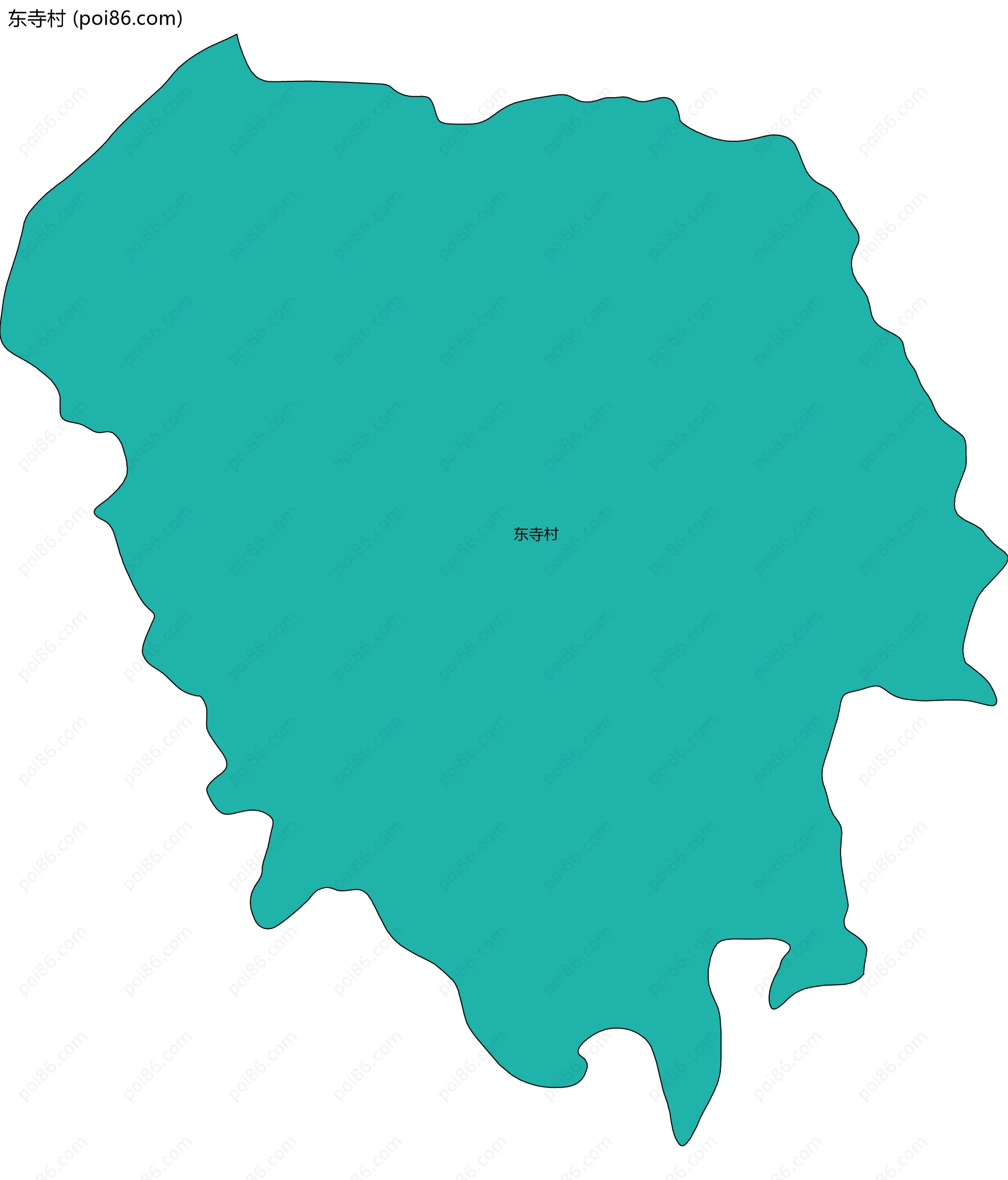 东寺村边界地图