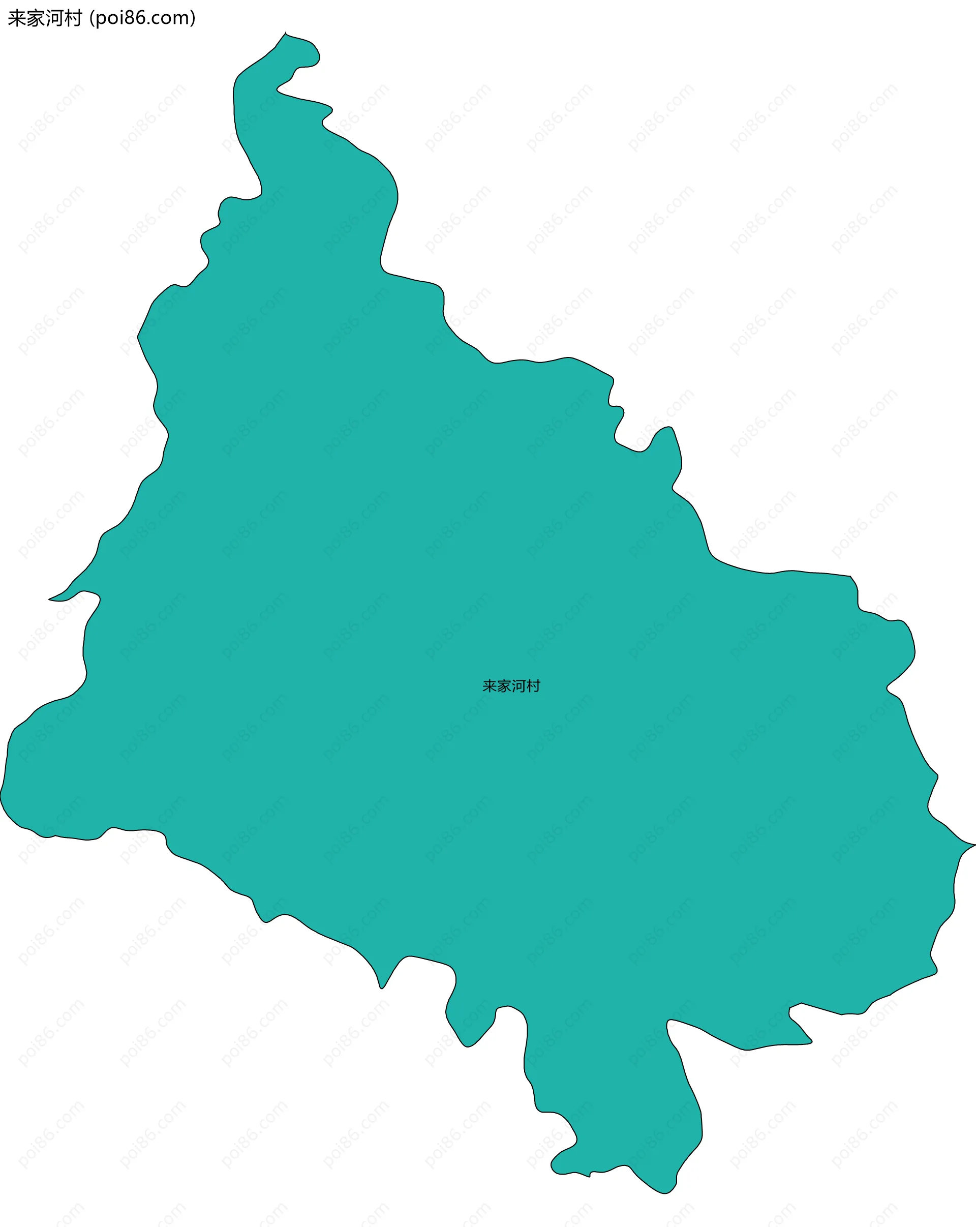 来家河村边界地图