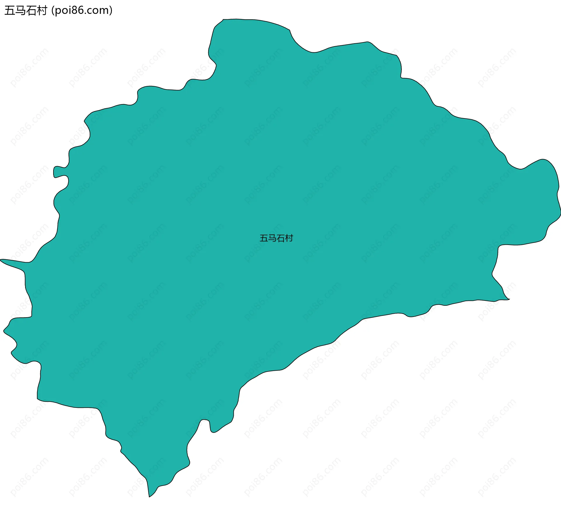 五马石村边界地图