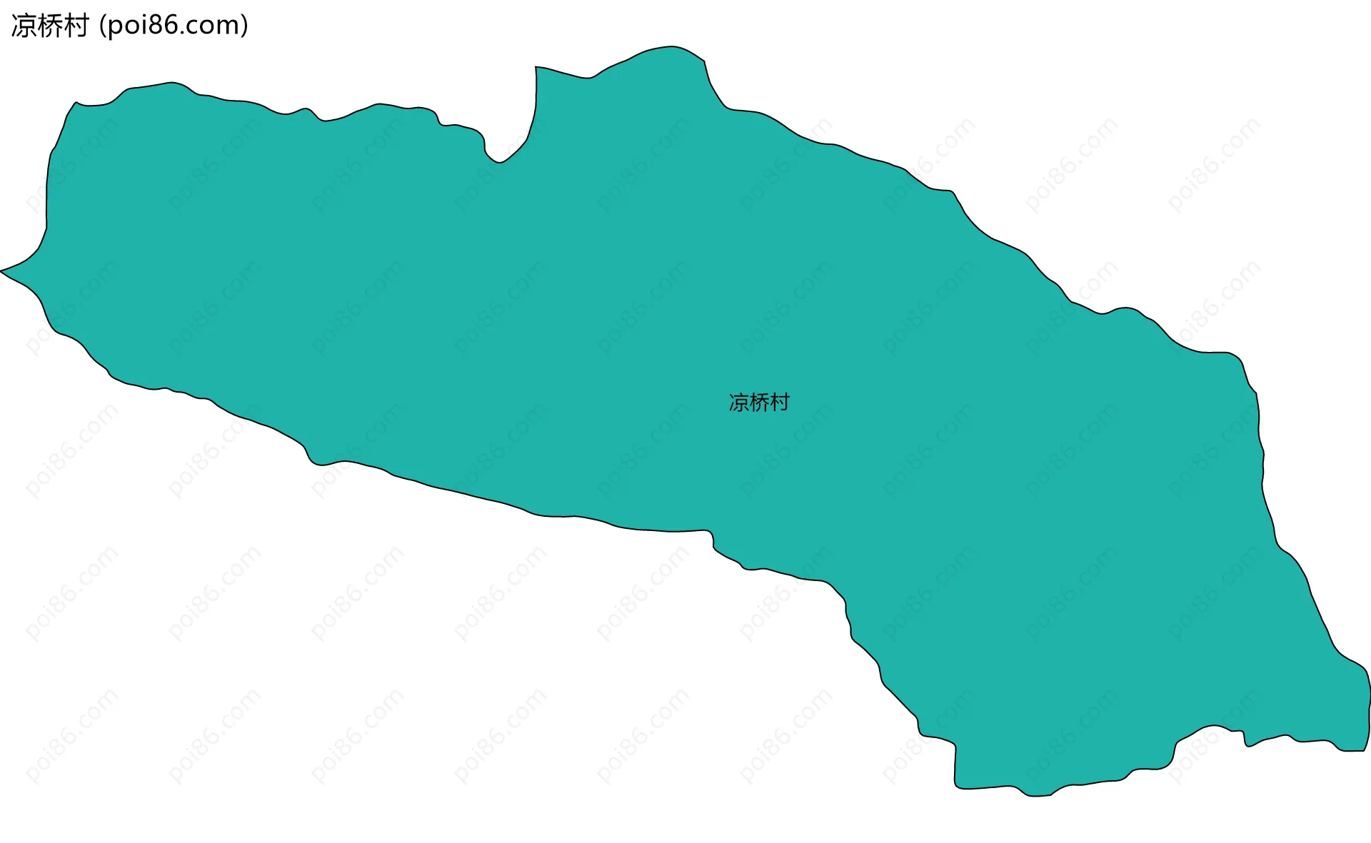 凉桥村边界地图