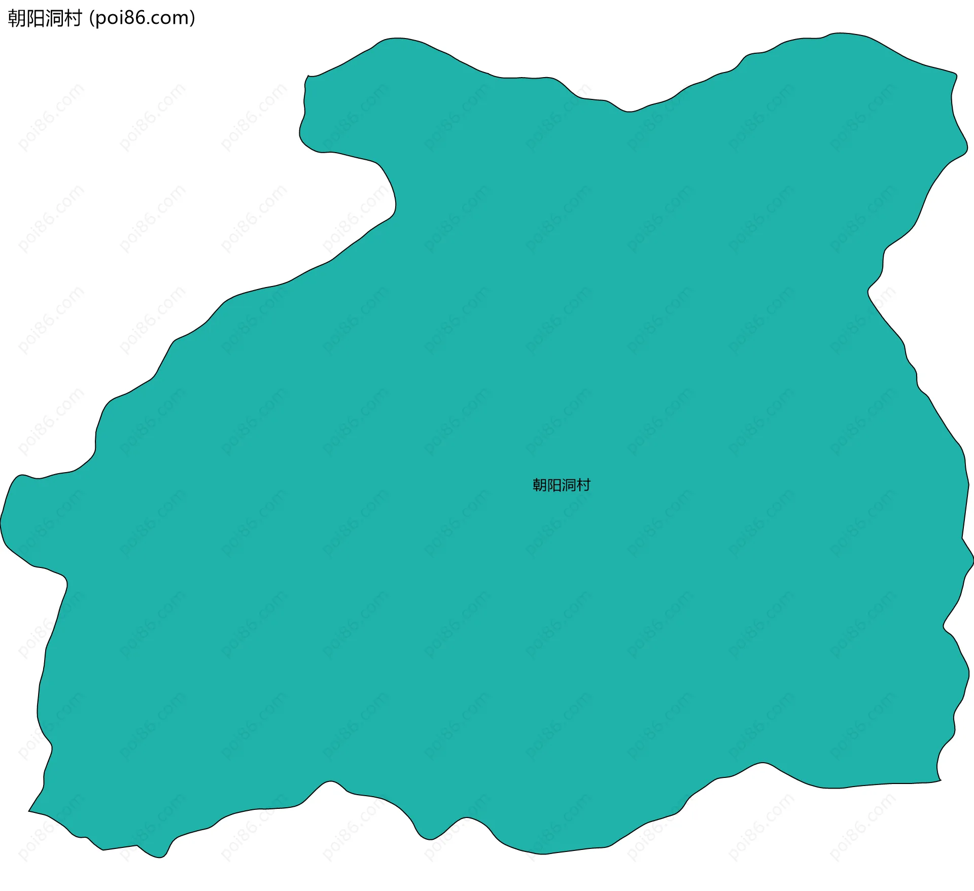 朝阳洞村边界地图