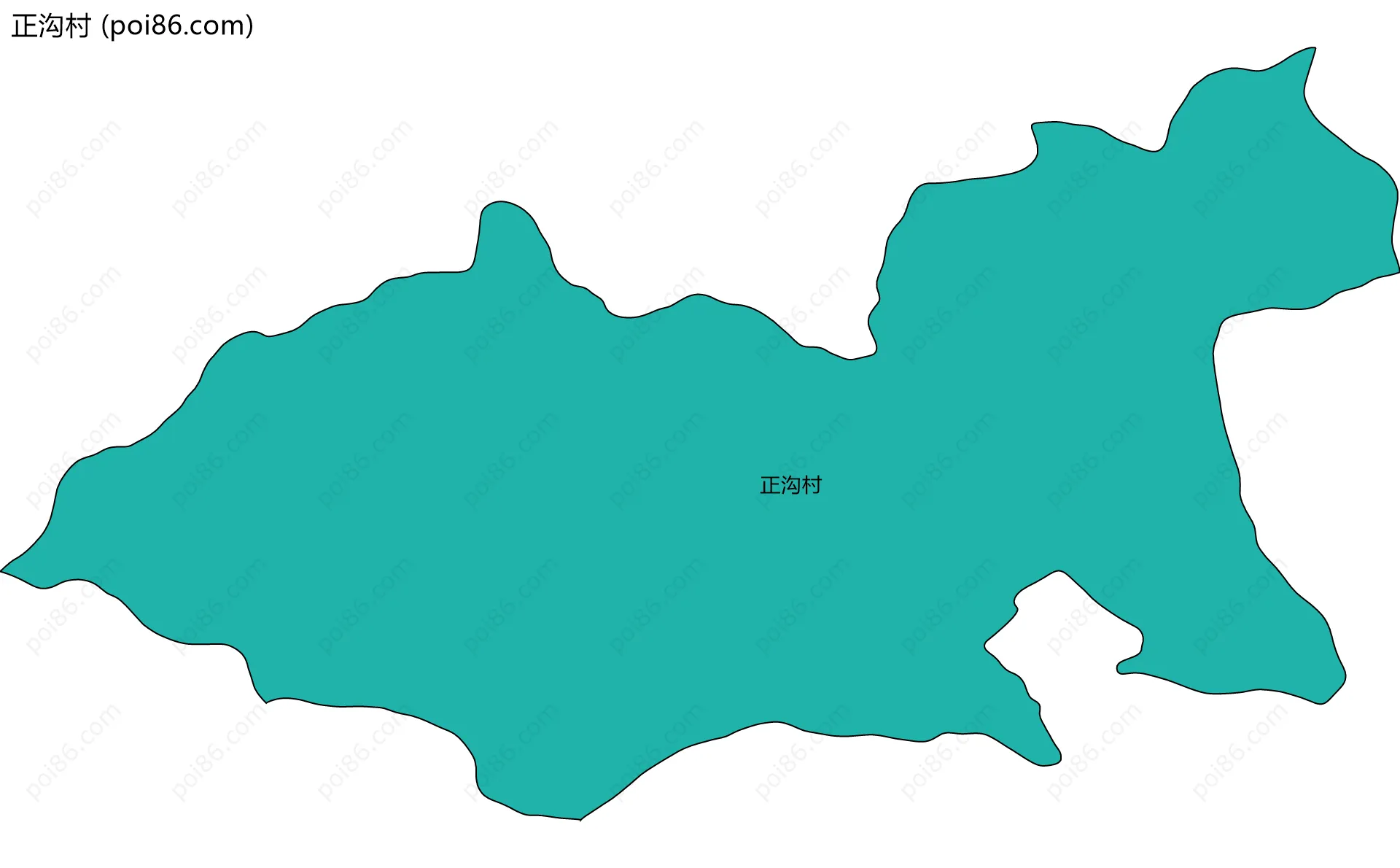 正沟村边界地图