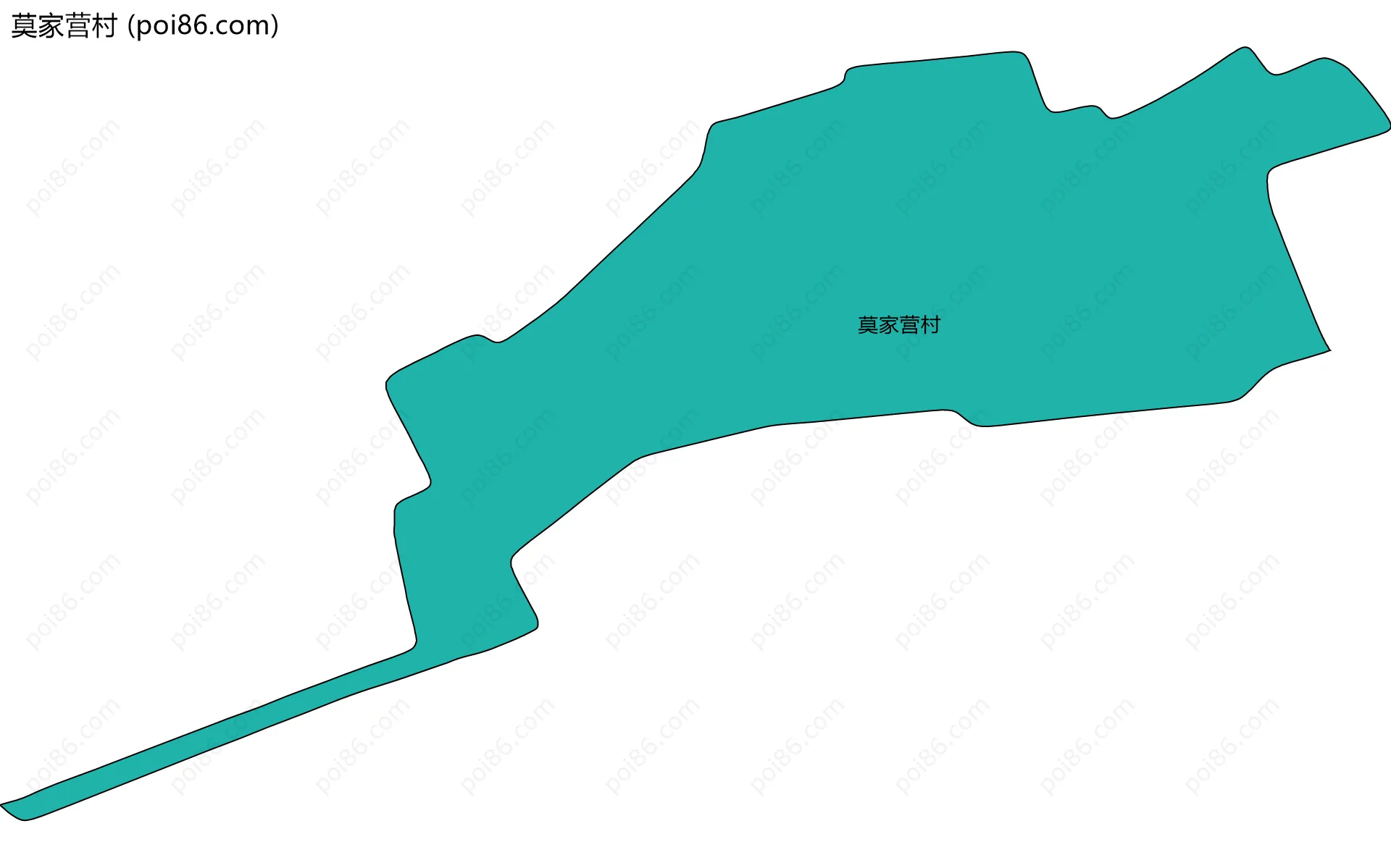 莫家营村边界地图