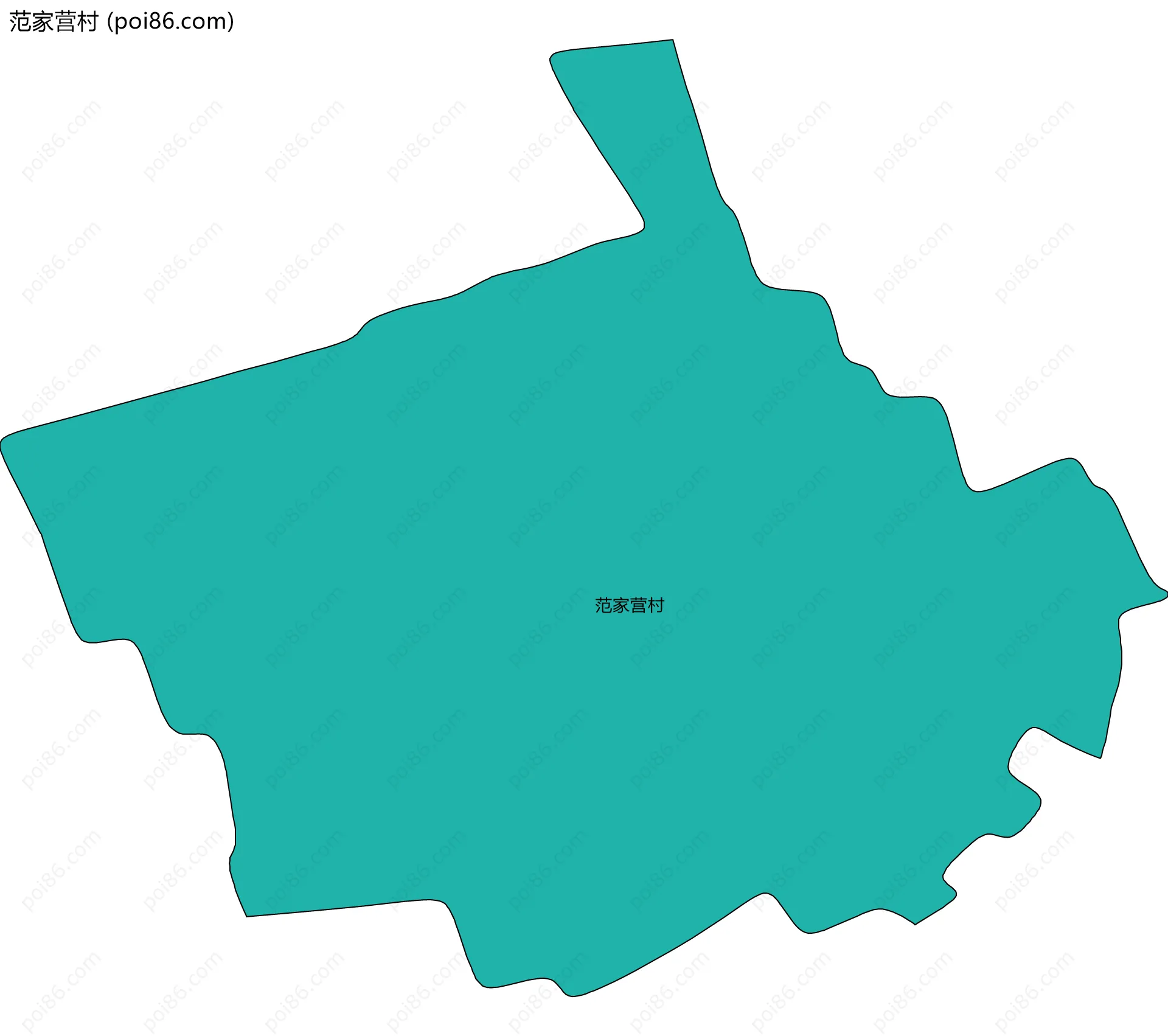 范家营村边界地图
