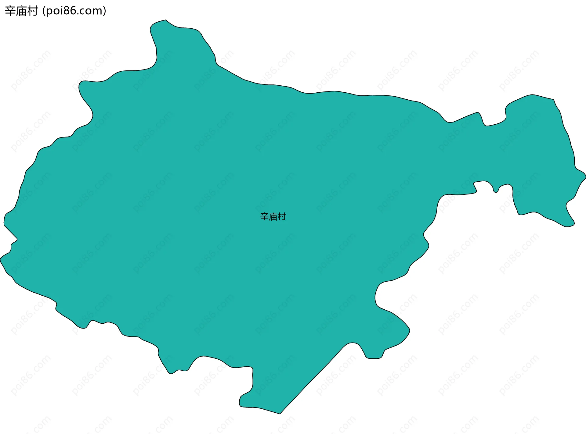 辛庙村边界地图