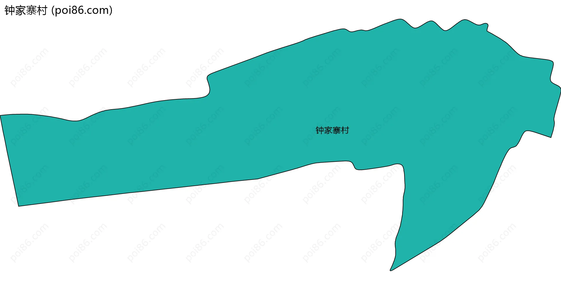 钟家寨村边界地图