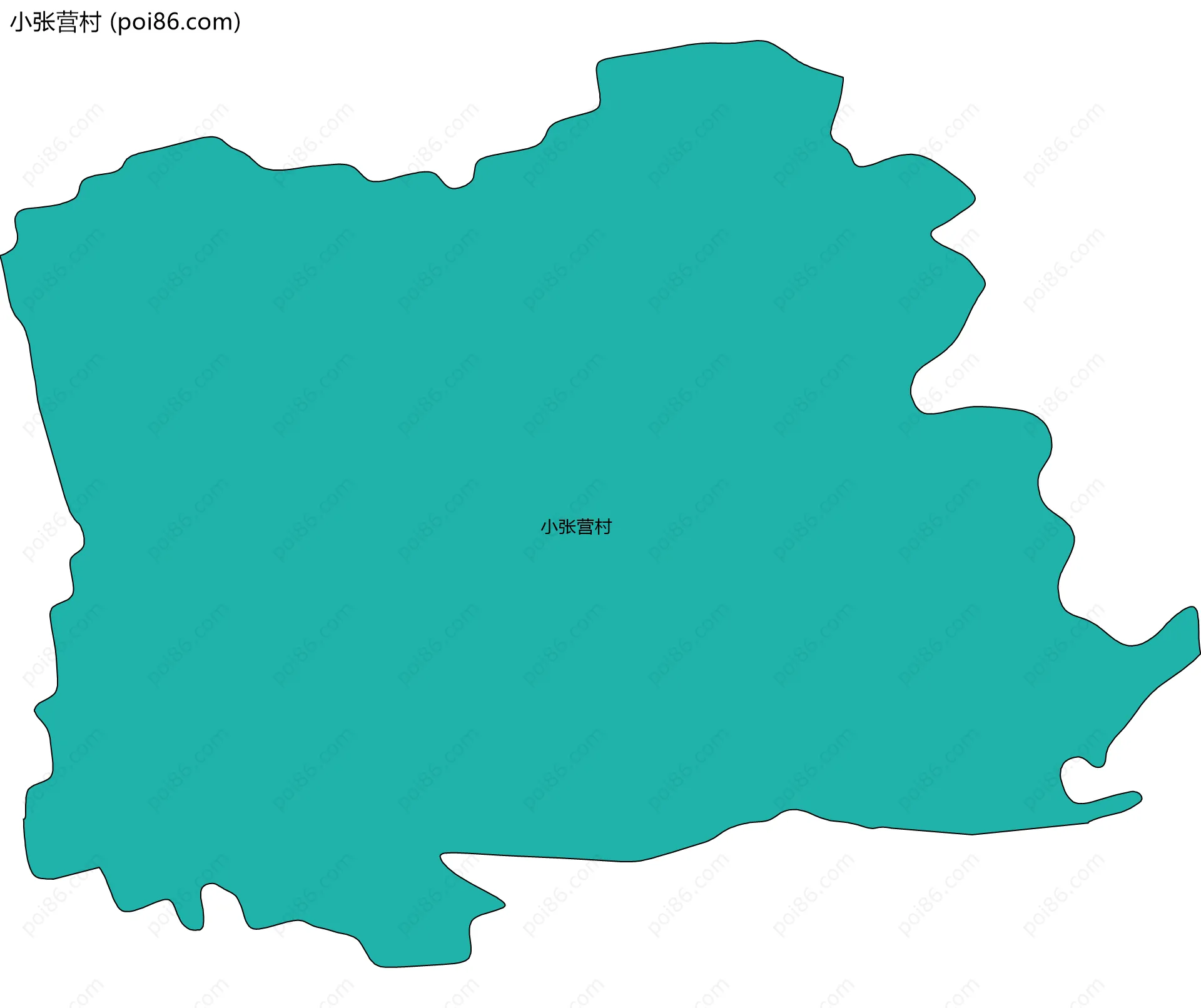 小张营村边界地图